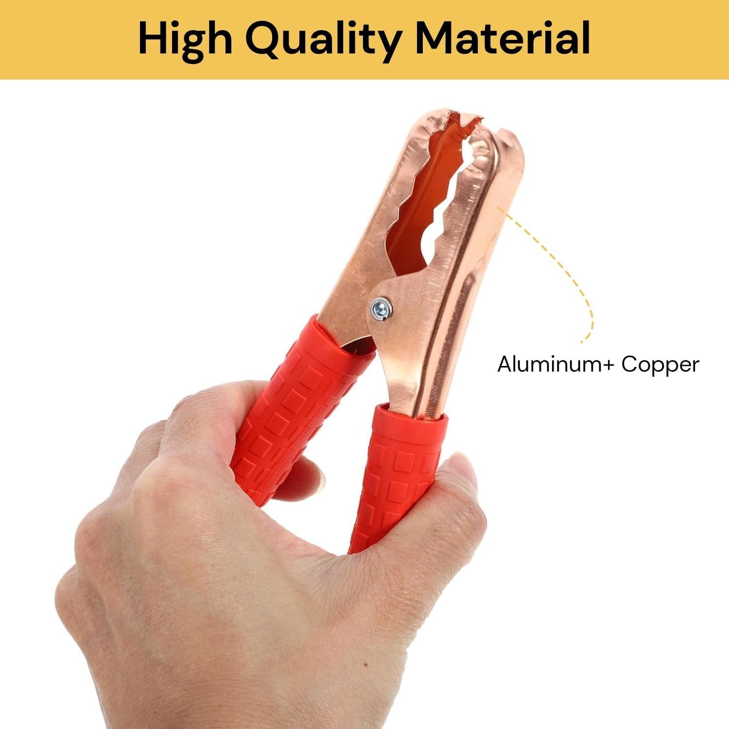 EZONEDEAL 500A Car Heavy Duty Jumper Booster Cable, Clamp to Start Dead Battery, Booster Cable for Truck Anti-Frozon Heat Insulation Jump Leads Size 6Ft image number 3