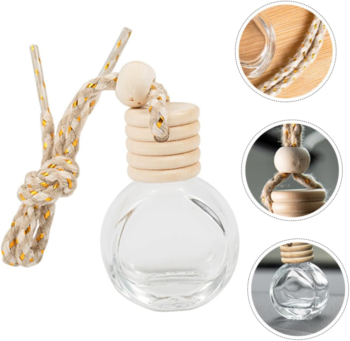 30Pcs Hanging Perfume Bottles Car Aromatherapy Diffuser Car Fragrance Diffuser image number 3