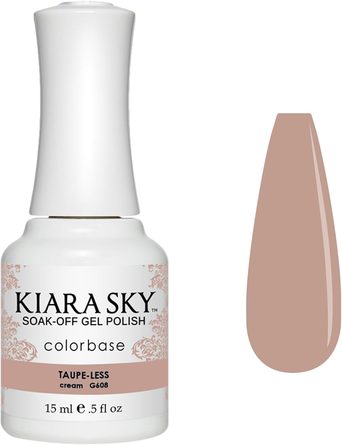 Kiara Sky Soak-Off Gel Polish, G608 Taup-Less, 15 Ml - G569 Femme Fatale image number 5