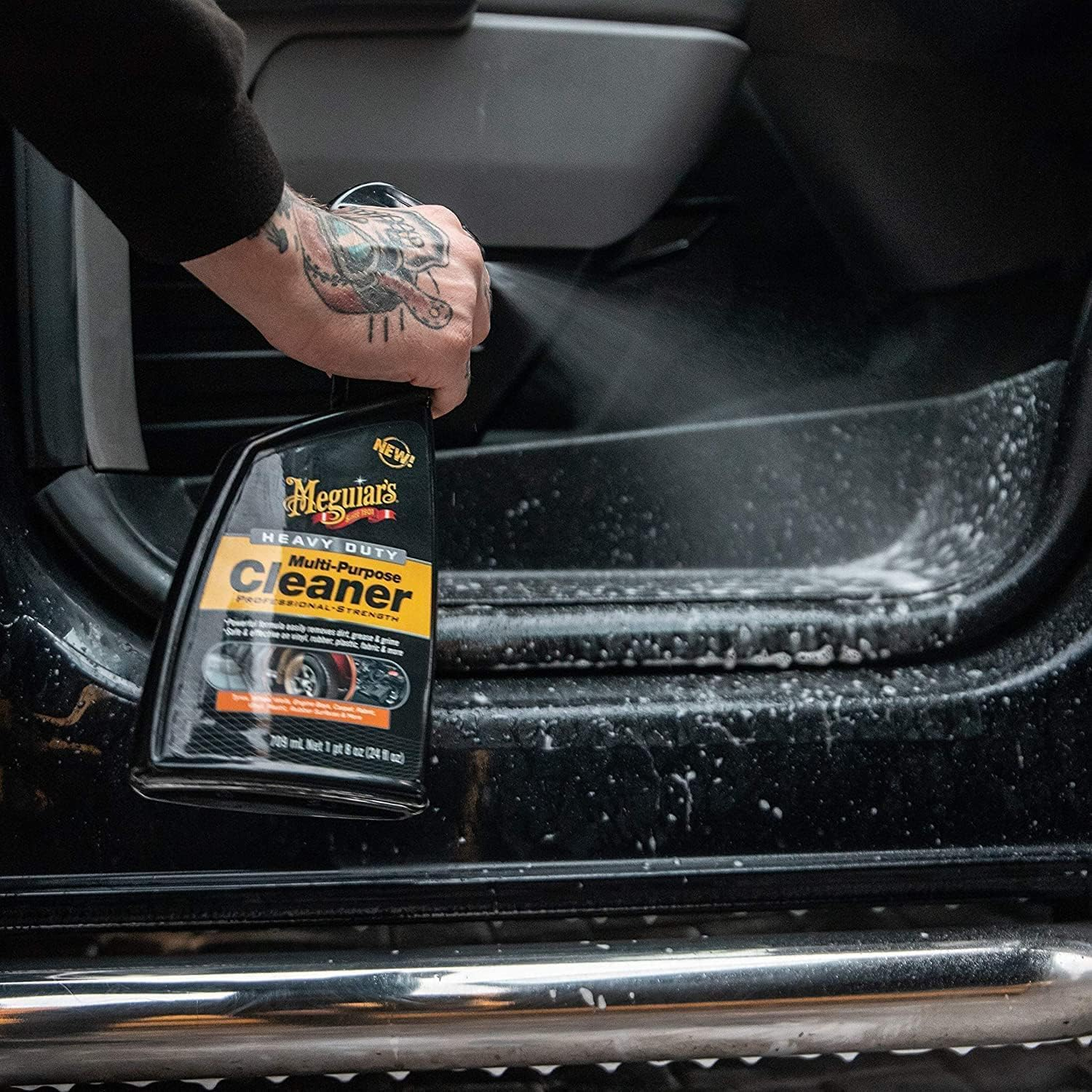 Meguiar'S Heavy Duty Multi-Purpose Cleaner, 710 Ml | Quickly Removes Dirt, Grease & Grime | Safe for Vinyl, Plastic, Fabric, Carpet, Upholstery & Rubber image number 6