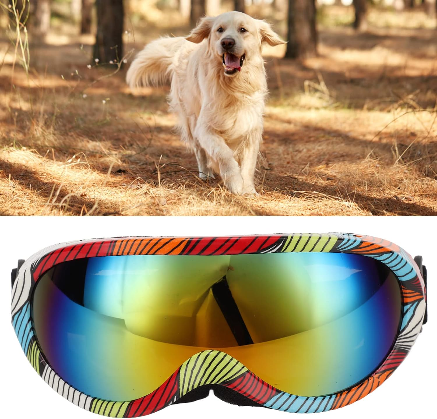 Adorable Dog Goggles Pet Sunglasses,Uv Protection,Waterproof,For Puppy Dogs Small Medium XS - Animal Print image number 7