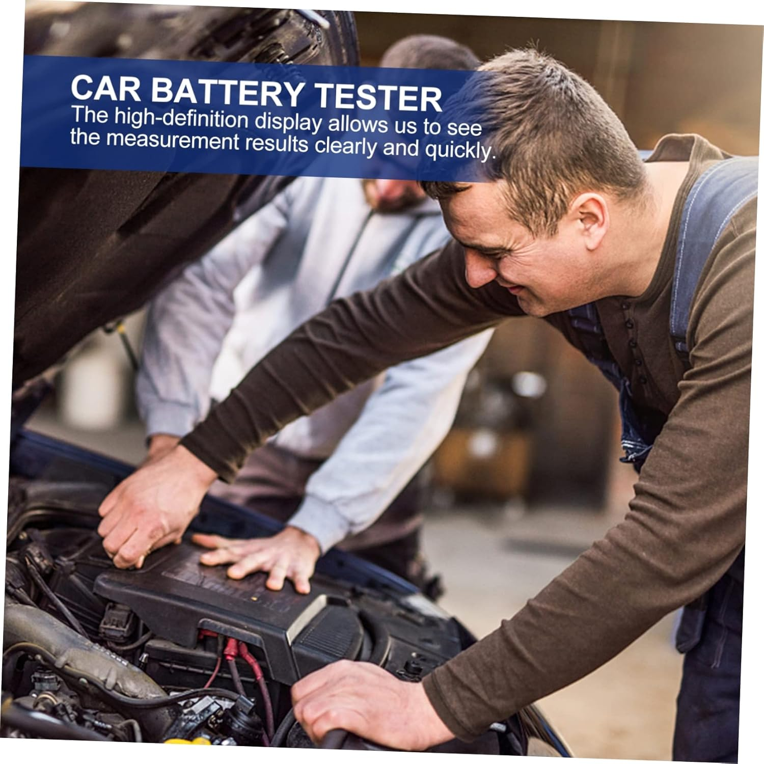 LIFKOME 12V Car Battery Tester Professional Automotive Battery Analyzer High-Definition Display Accurate Measurement Language Options Practical Testing Equipment for Vehicles image number 1