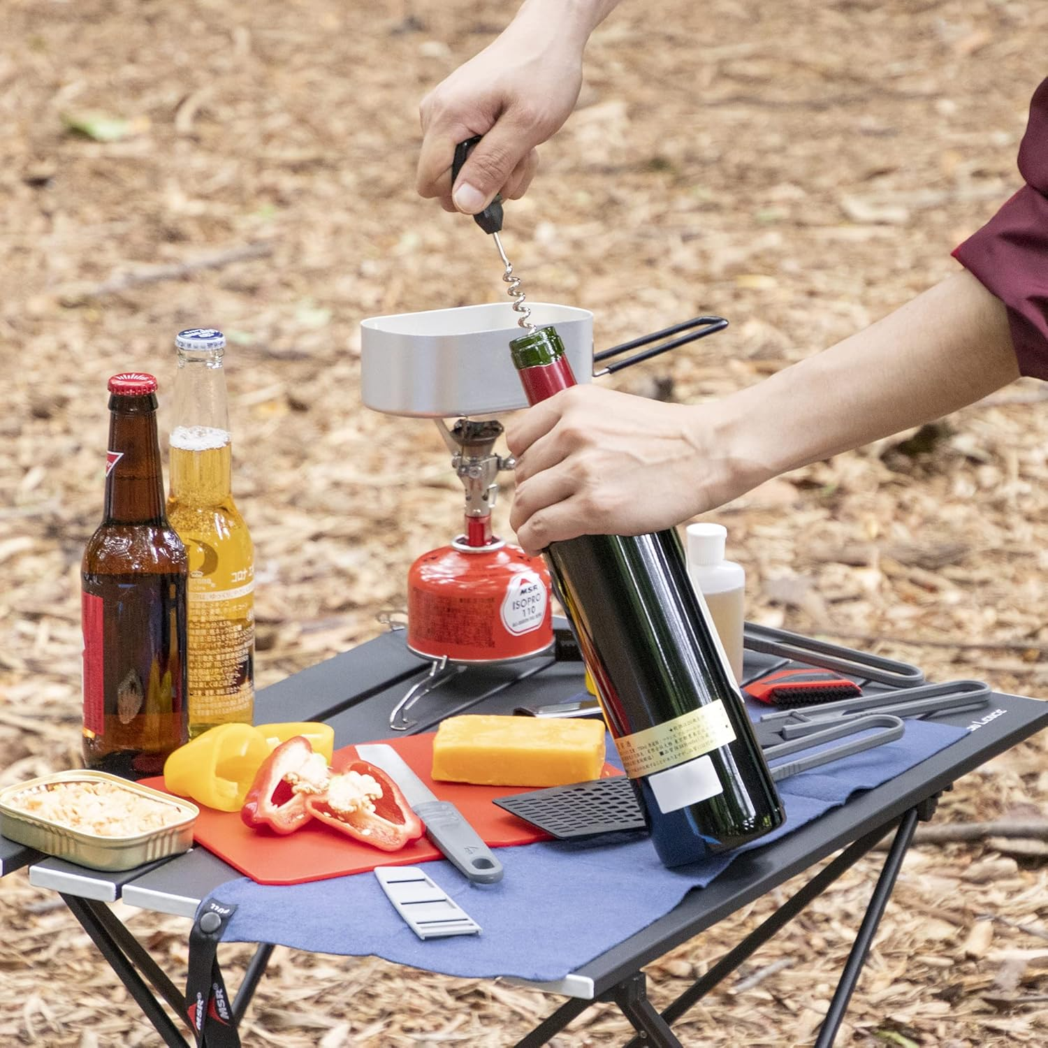 MSR Alpine Deluxe Kitchen Set, Red/Black image number 1