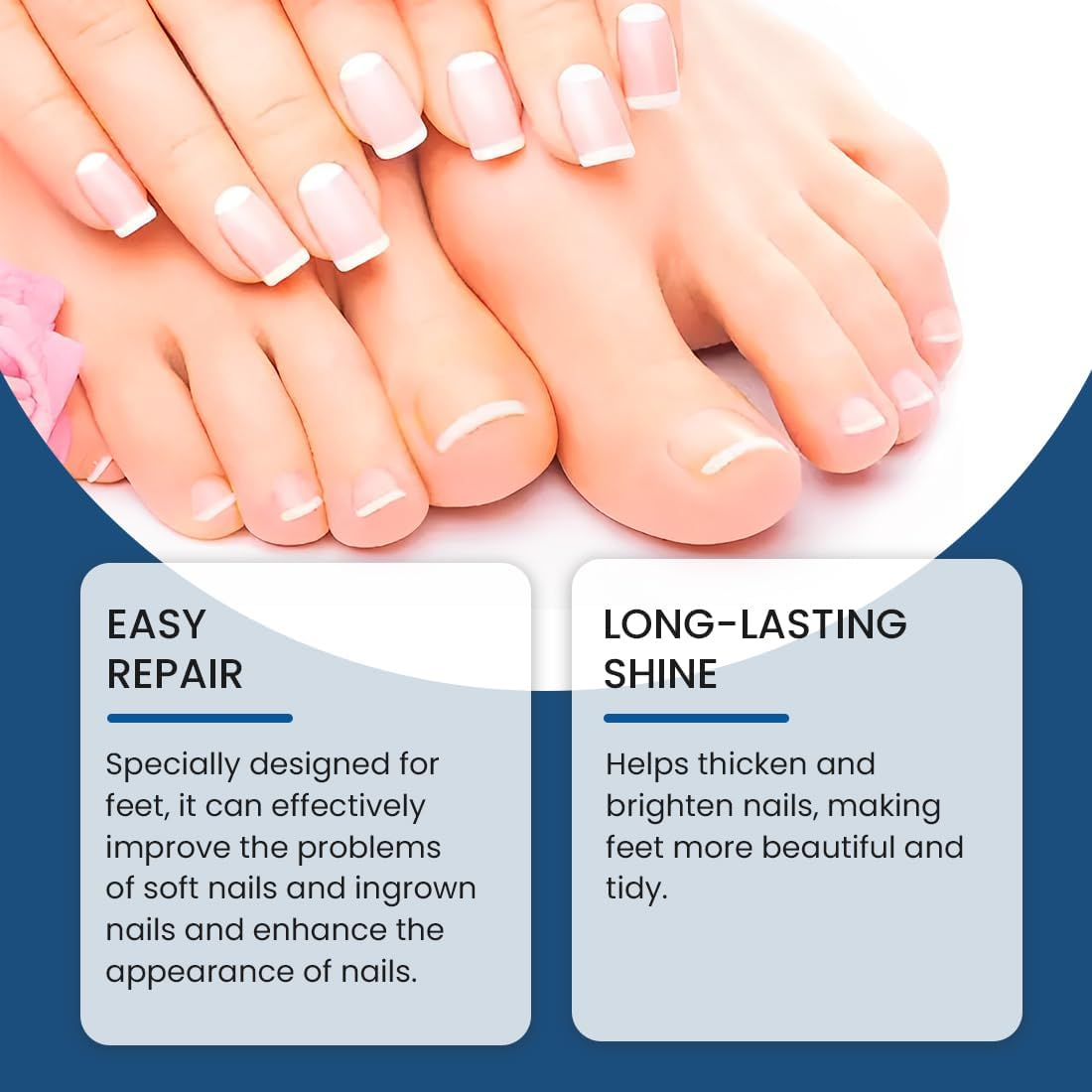 GXGM 32 Pieces Toenail Treatment, Nail Digging Repair Patches, Improve the Appearance of Discoloured Nails image number 1