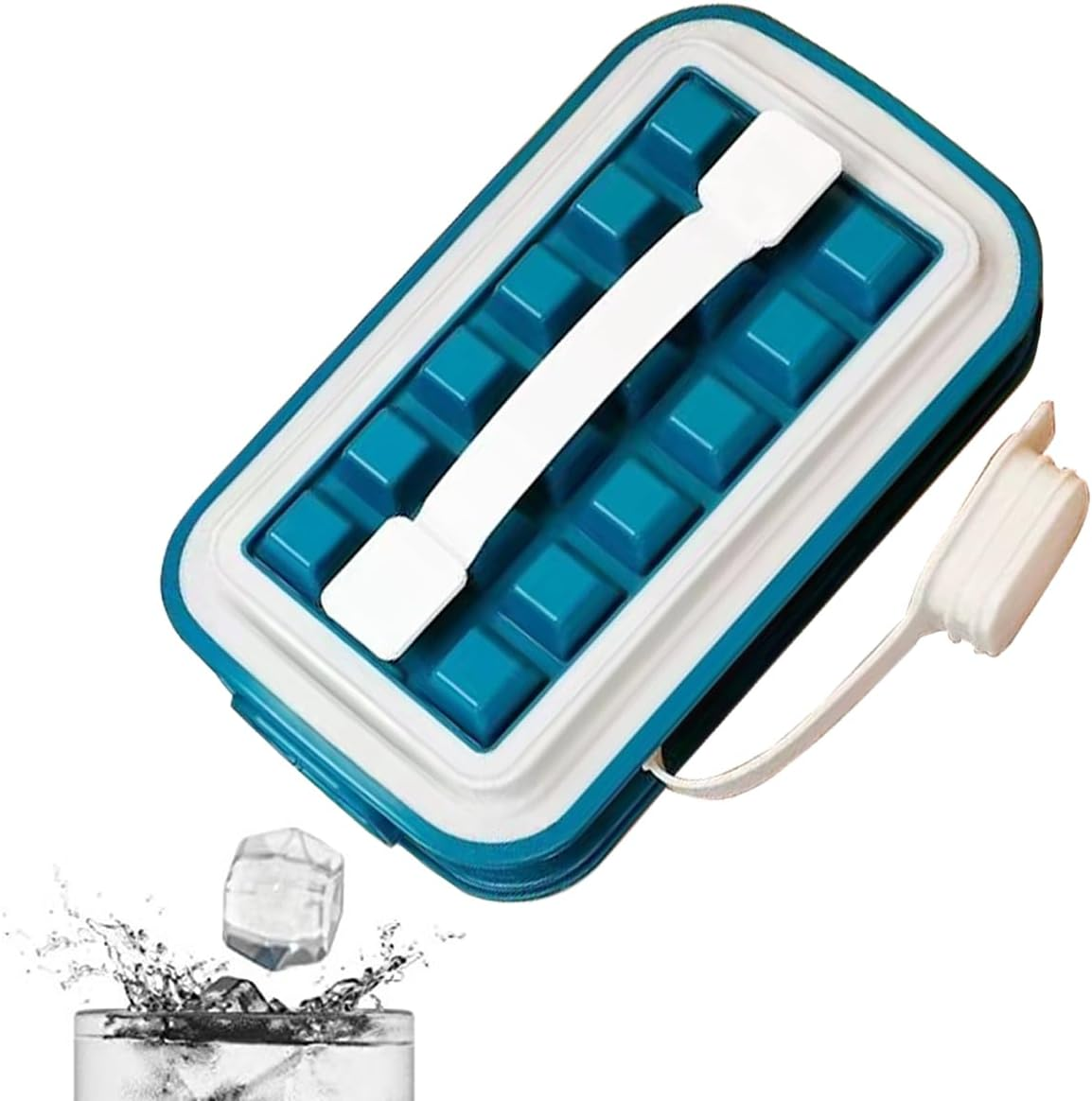 Portable Ice Ball Maker,Ice Trays for Freezer,2 in 1 Portable Ice Cube Tray with Lid for Indoor and Outdoor, Ice Ball Maker Mold for Chilled Drinks, Cocktail, Whiskey, 16 Cubes image number 3