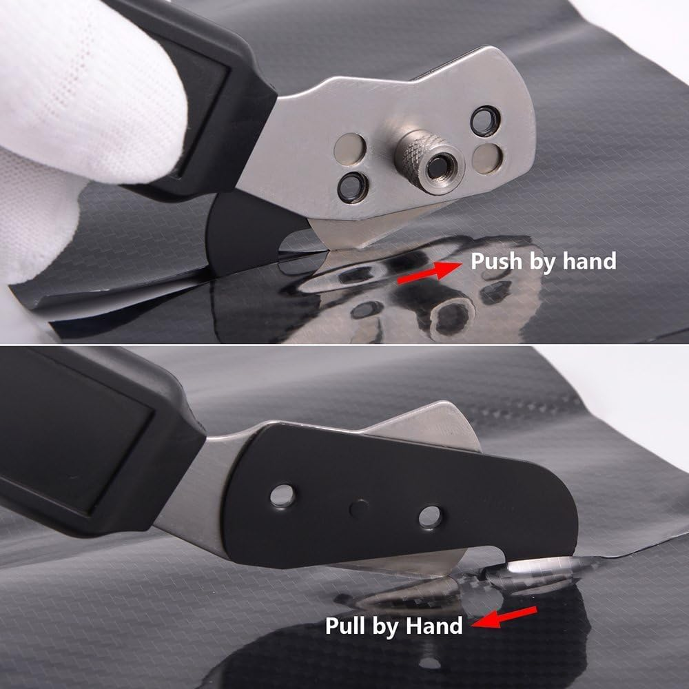 Wrapping Paper Cutter,Car Vinyl Wrap Paper Cutter Vinyl Film Cutter Craft Knife Utility Knife Wallpaper Cutter,Gift Wrap Cutter Tool with 2 Extra Blades image number 4