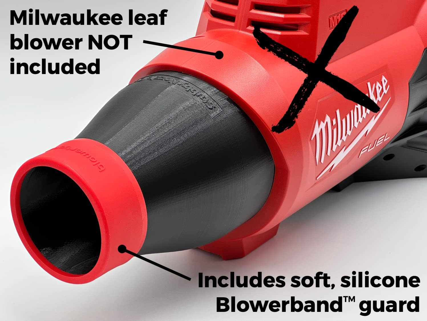 Stubby Car Drying Nozzle for Milwaukee M18 Fuel Leaf Blowers - Dual Battery (2824-20) image number 2
