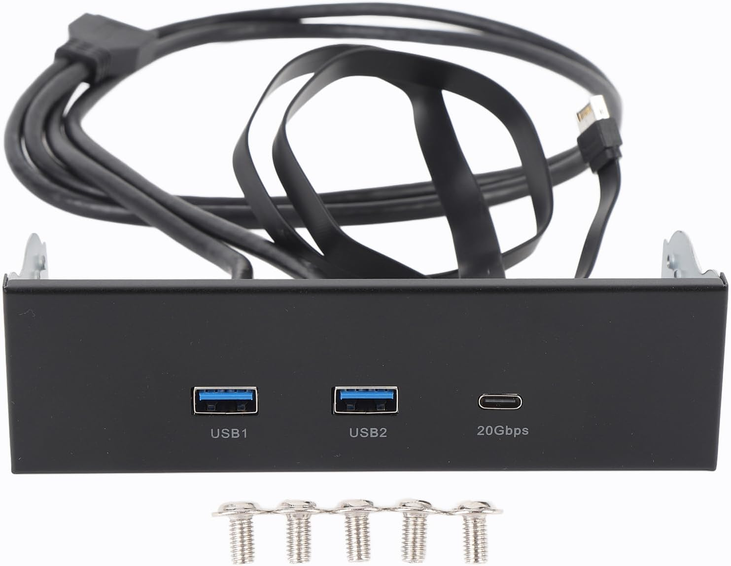 USB Front Panel Hub, Gen2X2 USB a Type C 3 Ports, Optical Drive 5.25-Inch Front Panel, 19 Pin 20Gbps Optical Drive Extension Panel, Computer Expansion Board image number 6