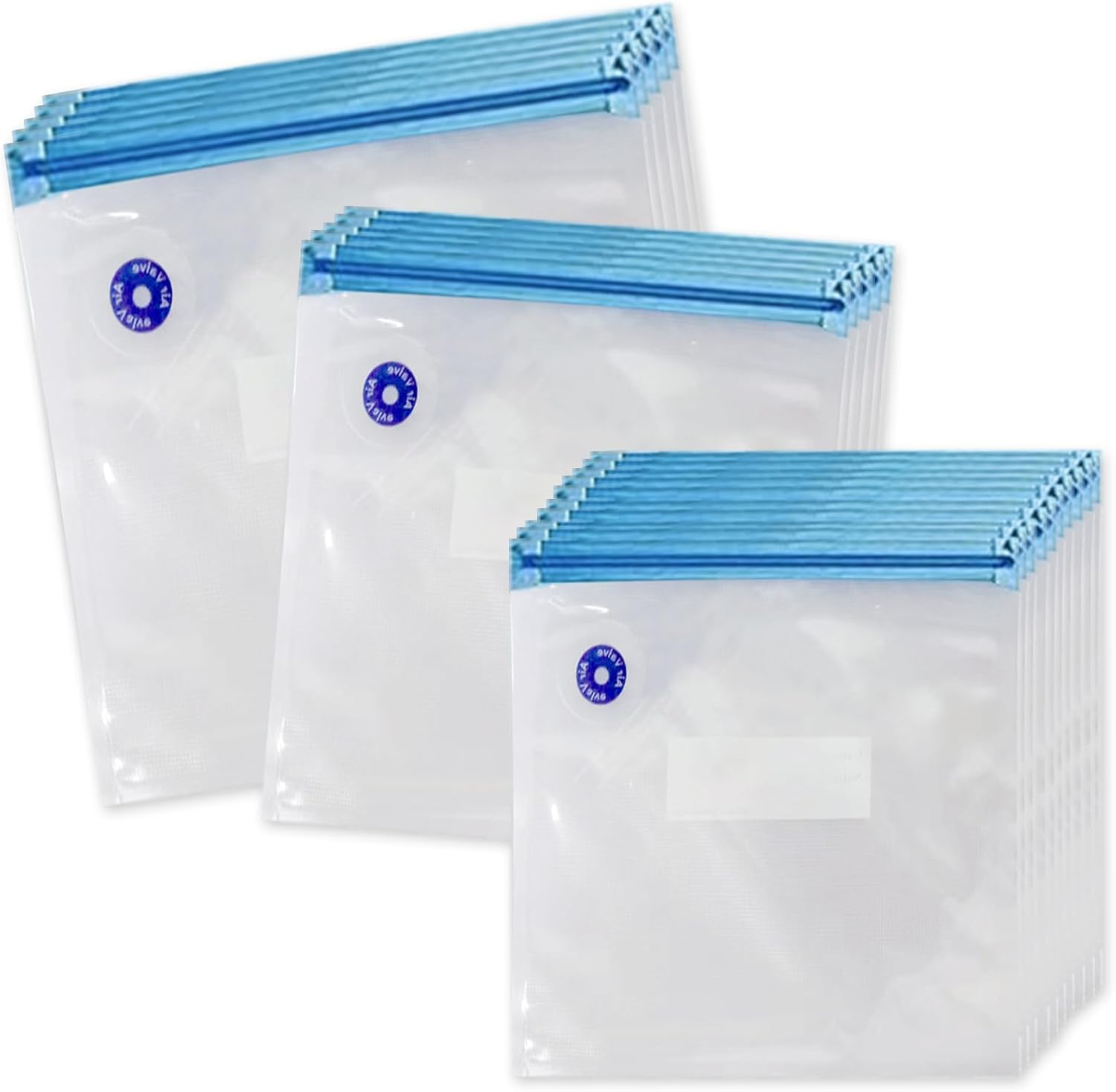 20PCS Reusable Sous Vide Cooking Bags 3 Sizes Vacuum Sealed Bags Sealed Storage Bags for Food Storage Sous Vide Cooking Suitable for Meal Preparation or Storage image number 3