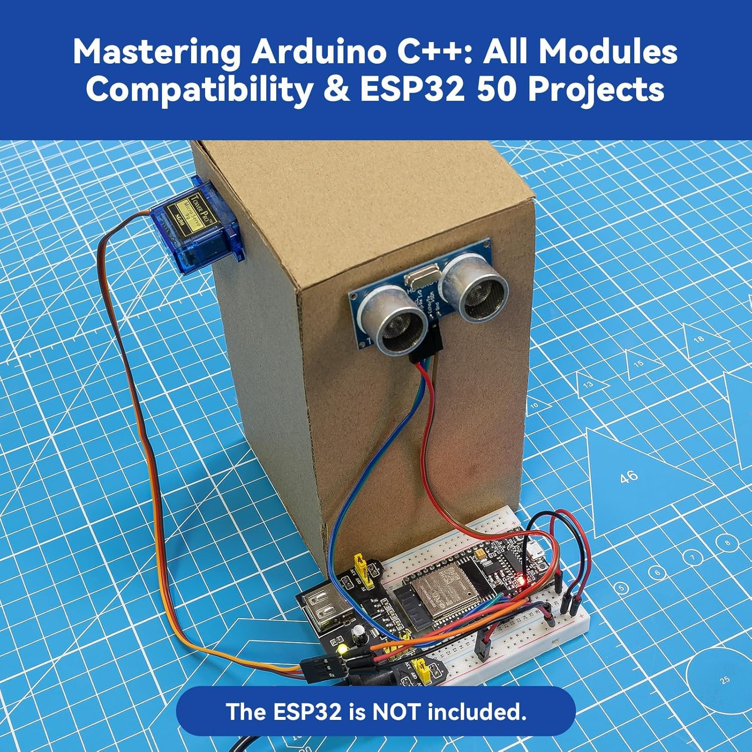 Sunfounder Universal Maker Sensor Kit Compatible with Arduino Mega 2560/Uno R3/R4 Minima/Wifi Nano, Raspberry Pi 5/4B/3B+/Zero 2 W/, Pico W, ESP32, C++, Python, Micropython, Beginners & Engineers image number 5