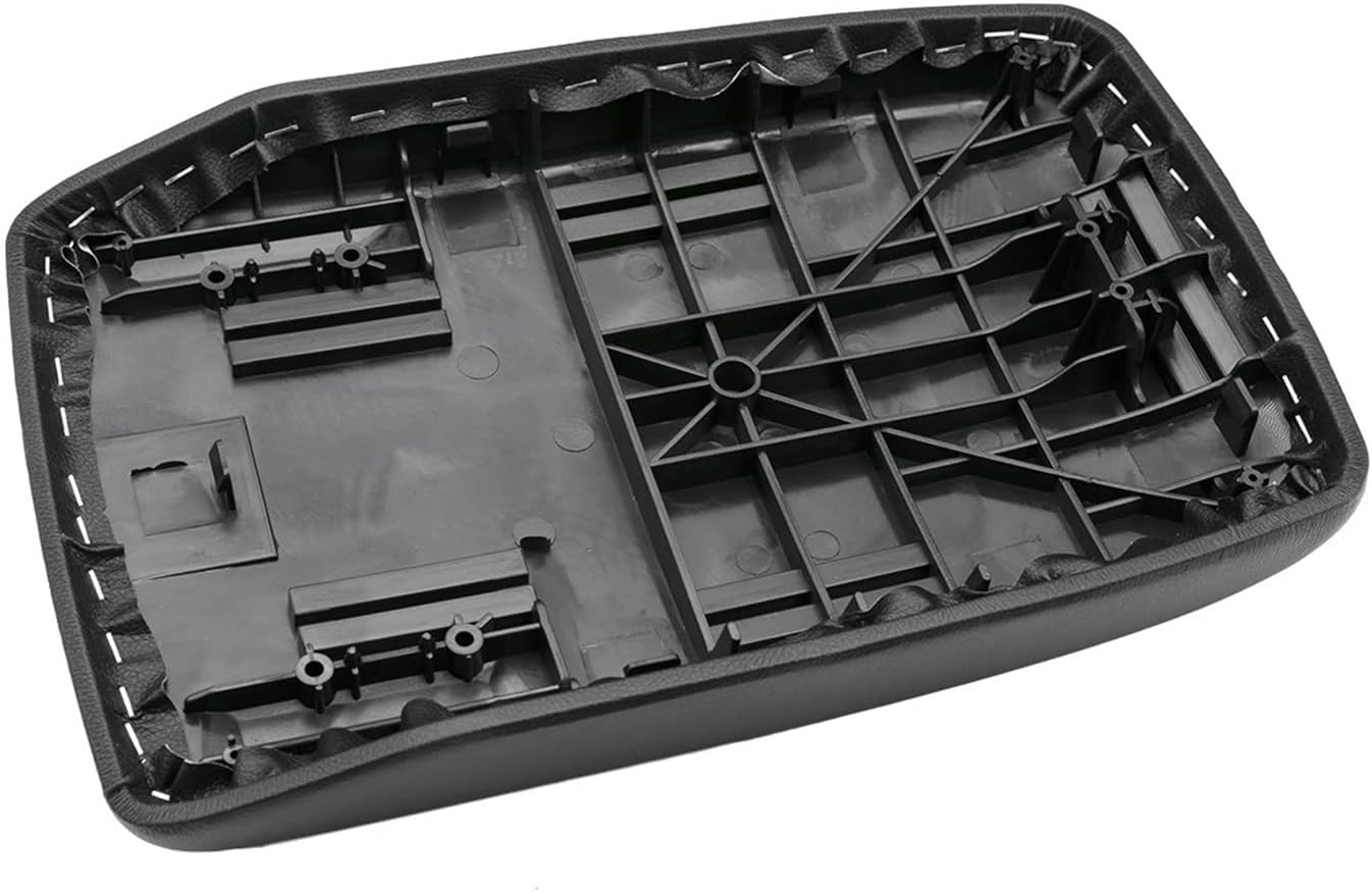 Motenna Pu Leather Black Centre Console Fit for Toyota, Highlander Kluger 2007-2013 Armrest Lid Latch Cover Replacement Part Armrest Latch Lid Center Console Cover Cap image number 2