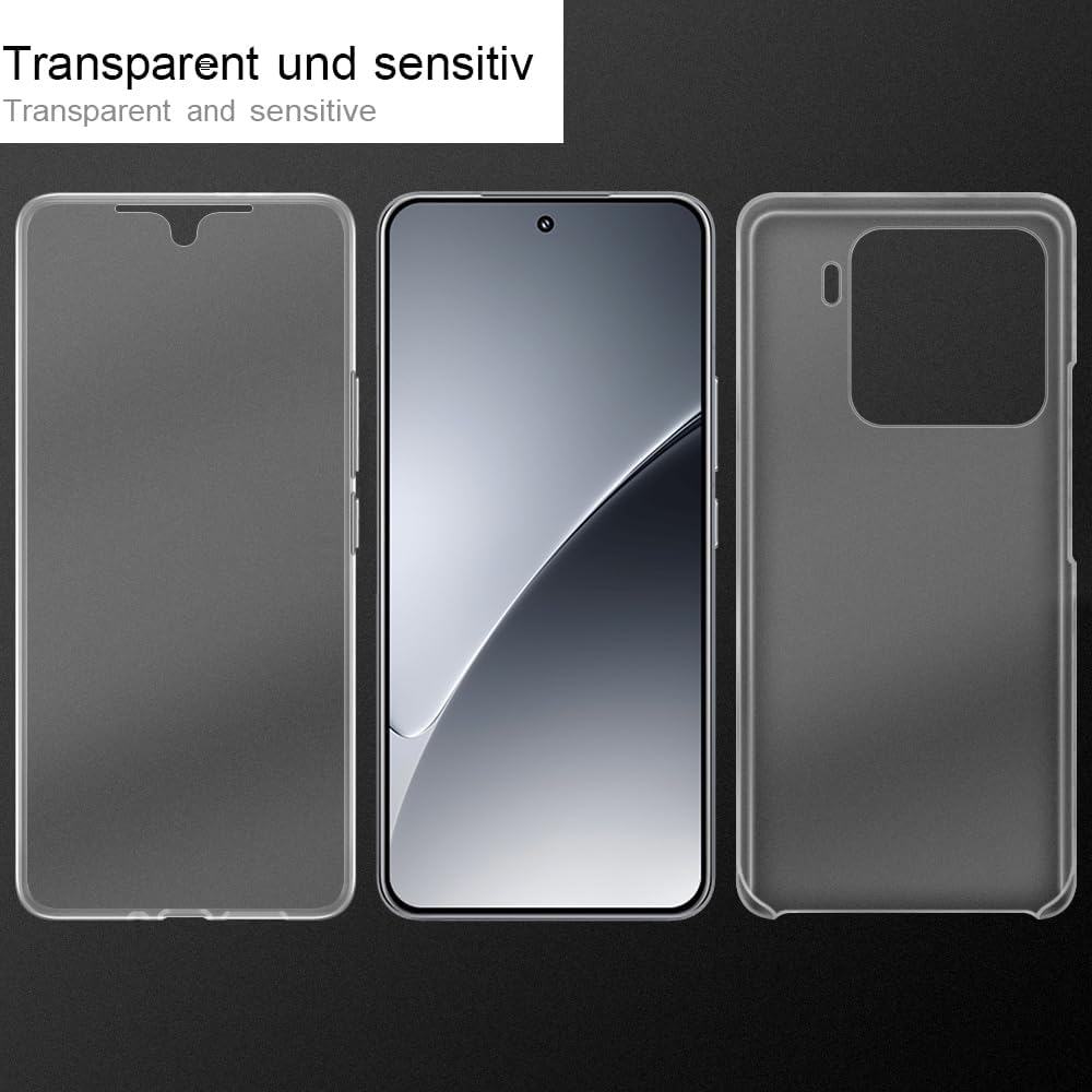 HSP 360 Degree Case for Xiaomi 15 Pro [Full Protection] Mobile Phone Case Protective Case Scratch-Resistant Shockproof Drop Protection Camera Protection Screen Protector Perfect Fit Premium TPU and PC image number 4