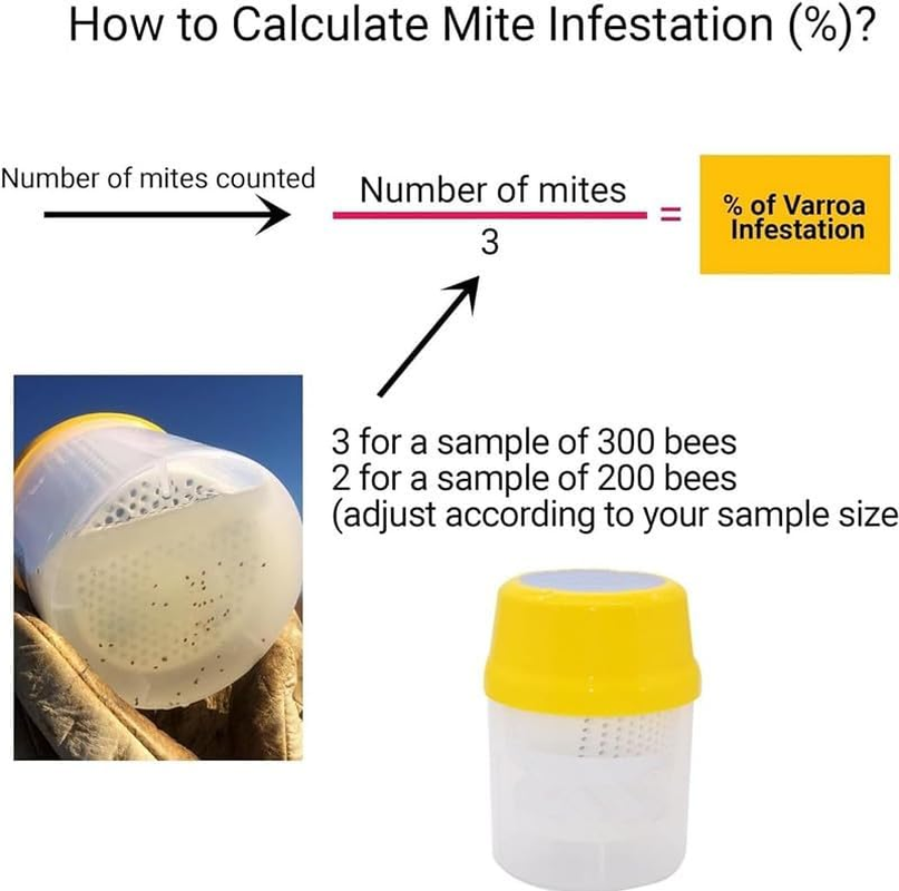 WADY Beekeeper Beehive Essential Tool Kit with Varroa Mite Shaker, Beekeeping Supplies for Hive Management & Pest Control, Professional Beekeeping Equipment for Beginners & Experts (Yellow) image number 3
