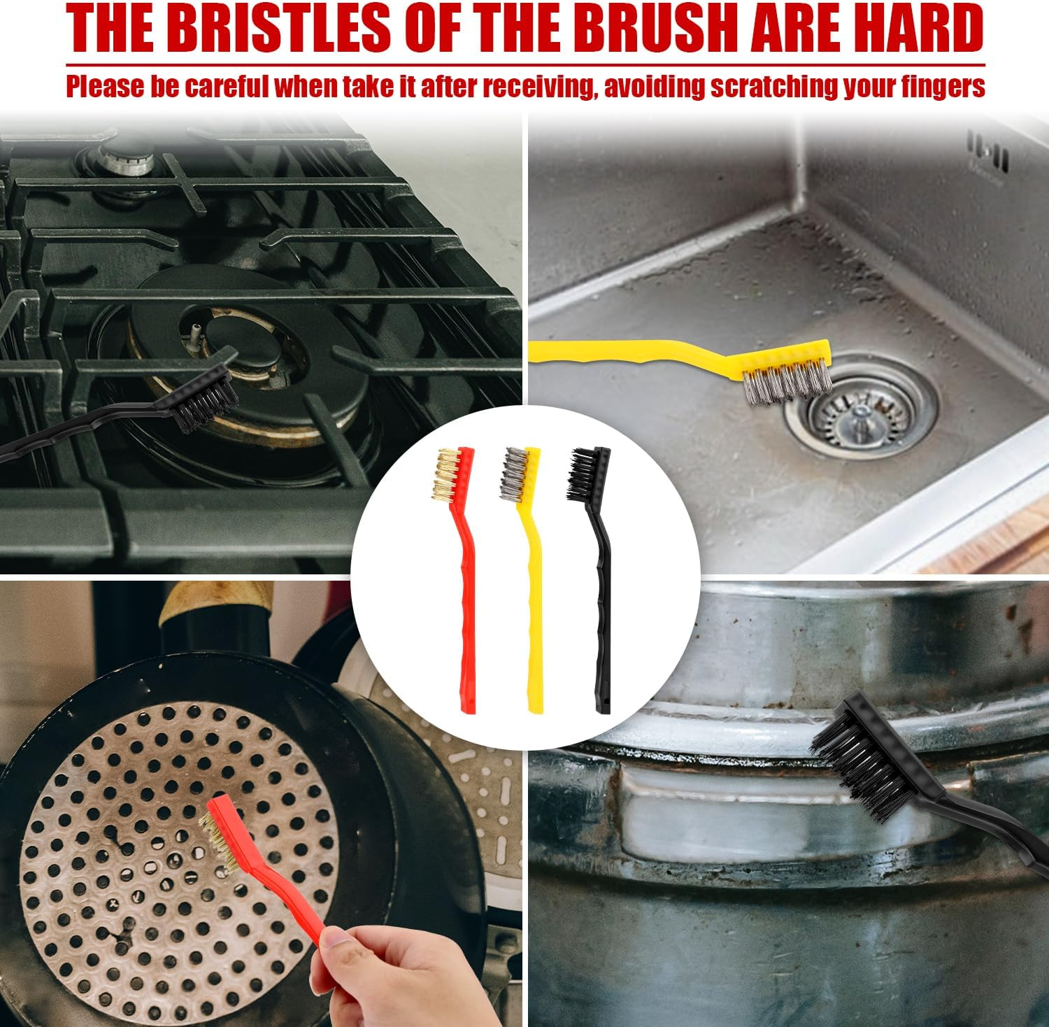 Stove Cover, with 2Pcs Stove Gap Covers & 3Pcs Cleaning Brushes Reusable Gas Top Liner Stove Protector Mat for Samsung Gas Stove, Non-Stick Stove Liners for Gas Burners, Easy to Clean image number 2