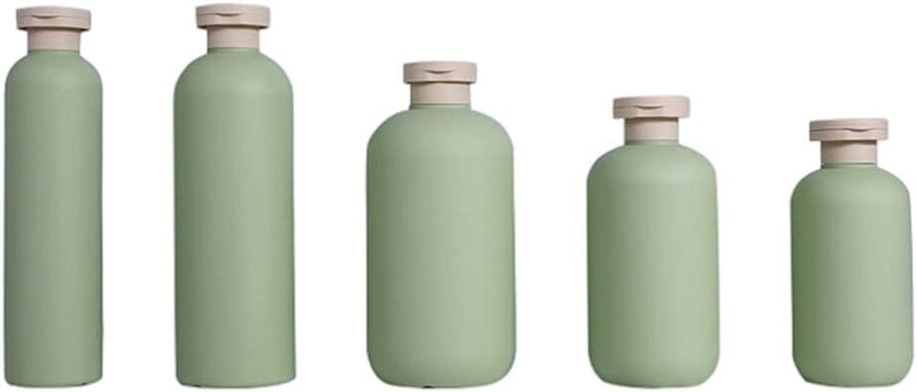 Kichvoe 5Pcs Refillable Shower Gel Dispenser Bottles Multipurpose Sub Containers for Shampoo Lotion Lightweight Compact Travel for Home Travel Use image number 4