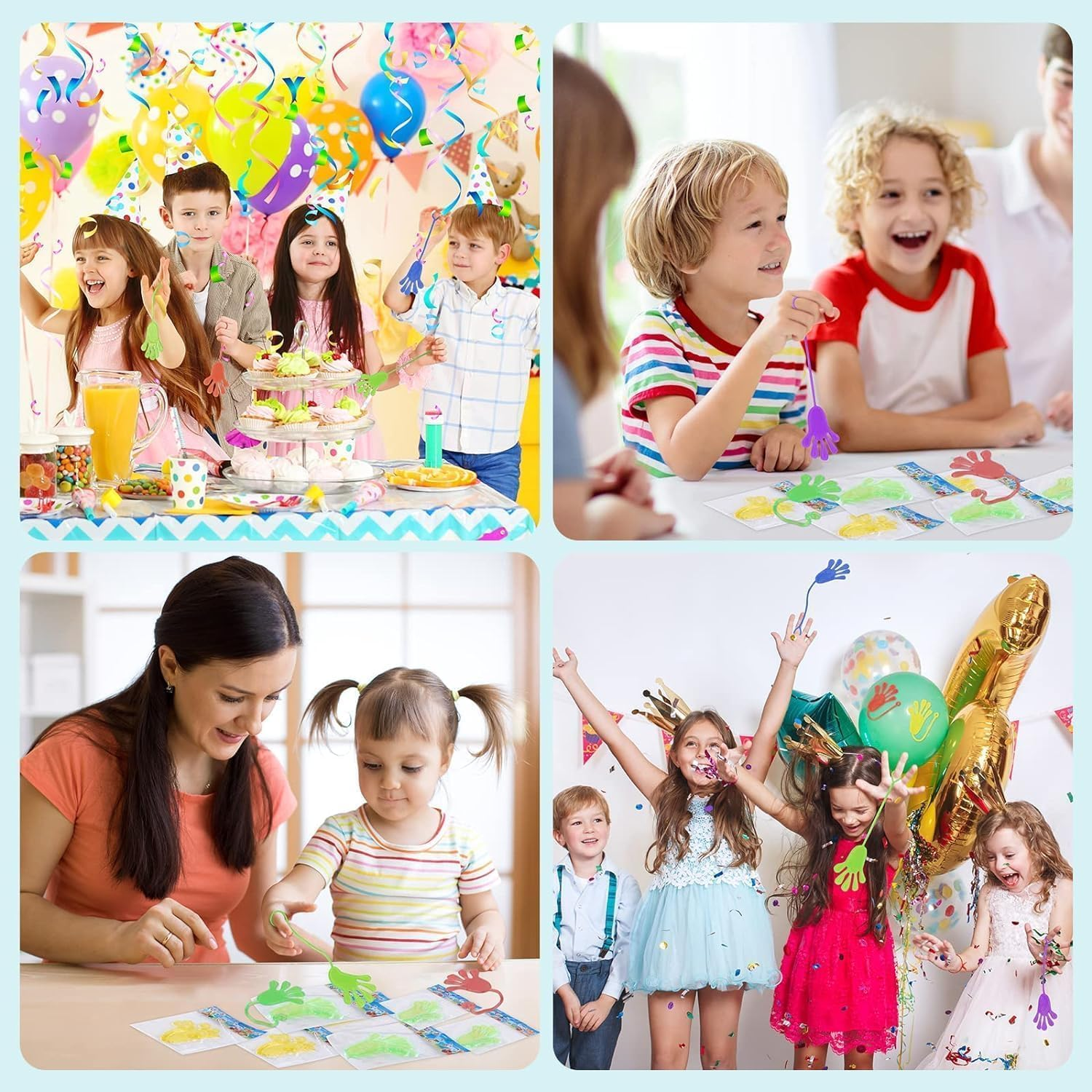 Mumoo Bear 20Pcs Sticky Hands, Sticky Stretchy Toys Set, Novelty Toys for Kids, Party Bag Fillers, Birthday Party Favor for Kids Party Supplies, Classroom Rewards image number 6