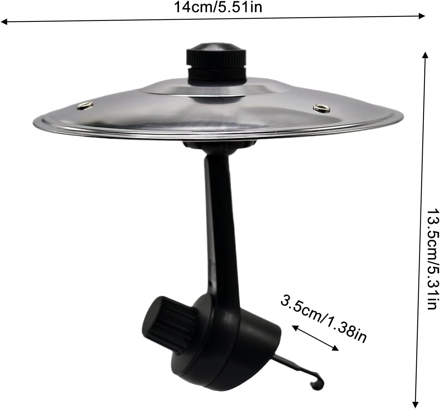 Car Crashes Cymbals - Car Cymbals Air Vent, 360&deg; Rotation, Funny Metal Musical Instrument Finger Cars Ornaments, Easy Installation and Rugged Compact, for All Types of Vehicles image number 2