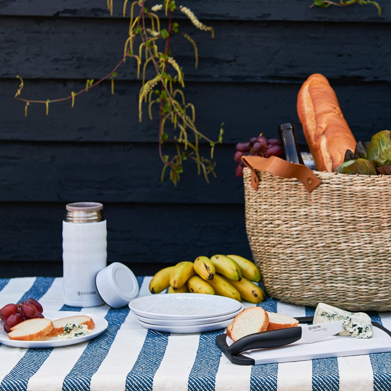 Kyocera Travel Mug with Twist Top, 17Oz, Pearl White image number 2