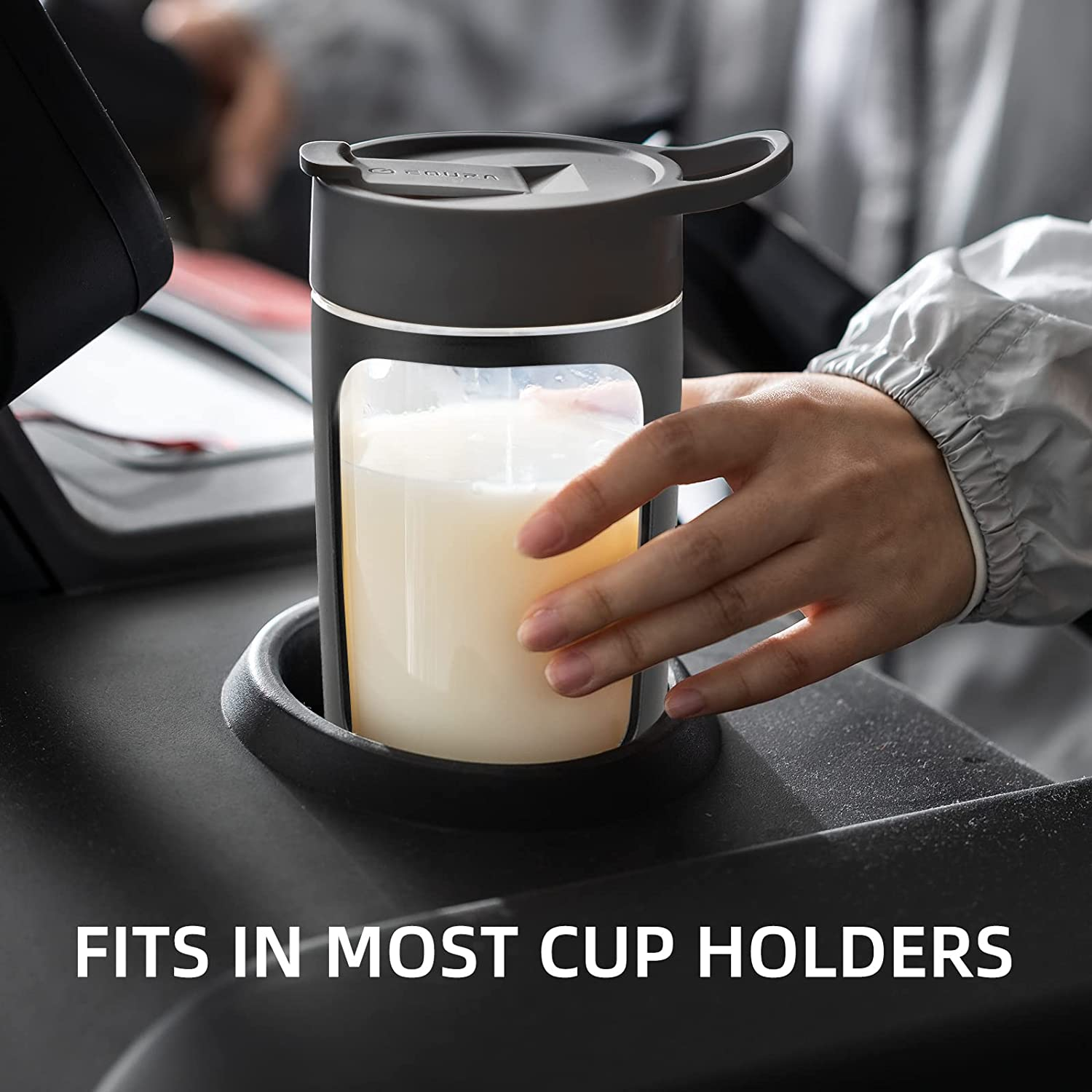 Electric Protein Shaker Bottle, 650ML Portable Blender Bottles, BPA Free, USB Rechargeable Shaker Bottles for Protein Mixes, Made with Tritan | Best Birthday | Valentine'S Day Gift (Black) image number 4