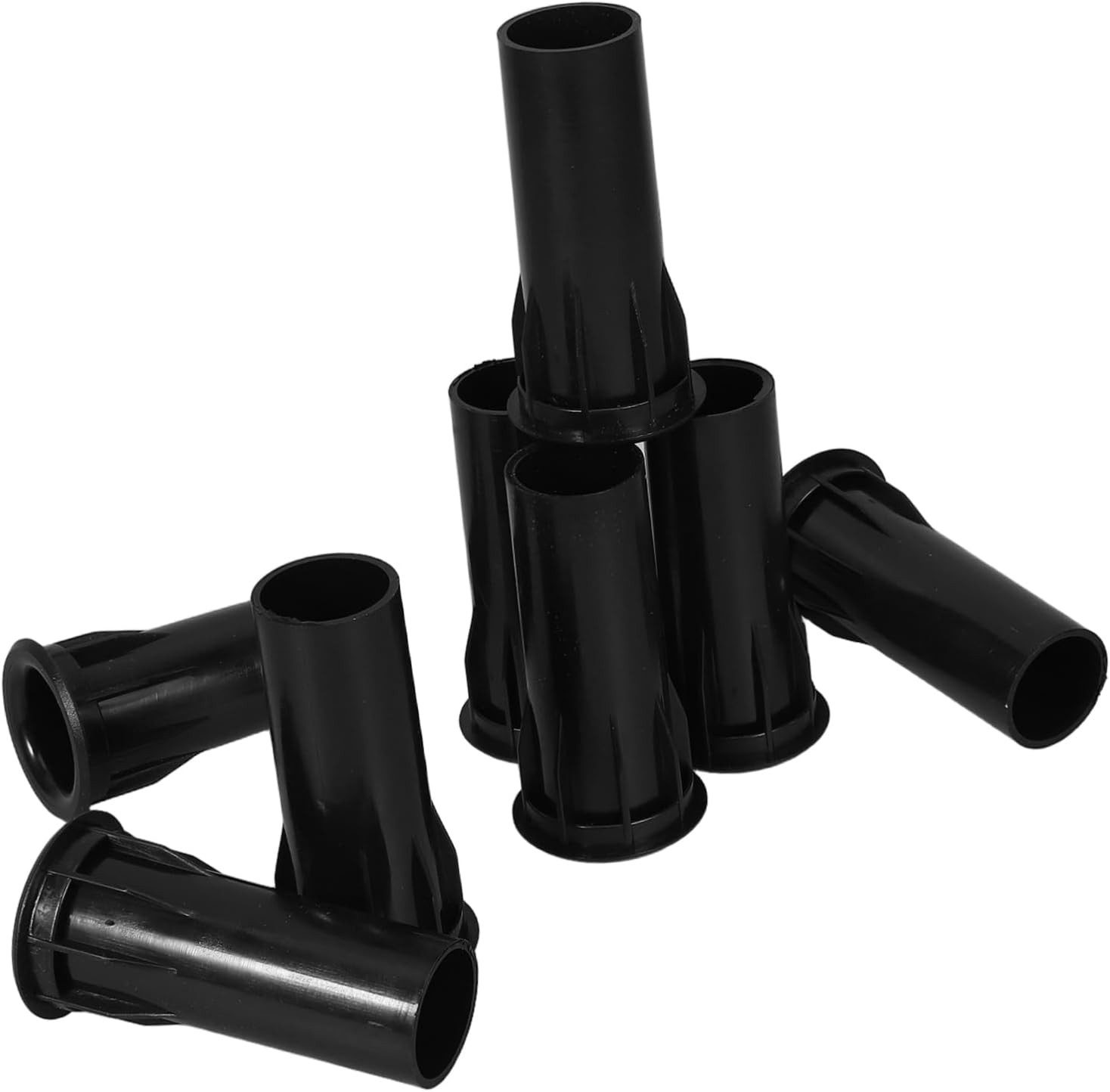 HOMOBABE 8Pcs Plastic Speaker Port Tubes Subwoofer Bass Enhancement Port for Home Theater Black image number 3