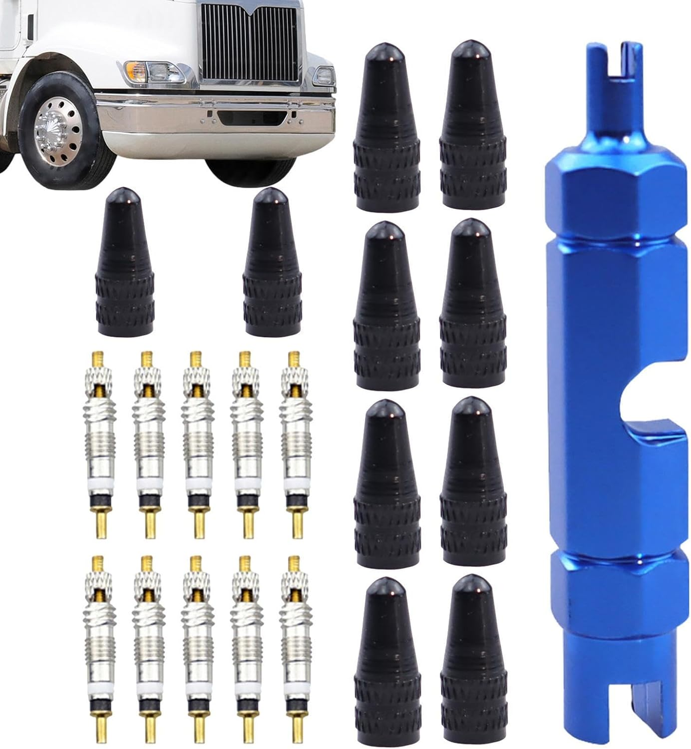 Tyre Stem Remover,Brass Core Remover for Tyre - Automotive Supplies Tire Repair Tools for Electric Motors, Trucks, Motorcycle, Bicycle, Tractor, Lawnmowers Borato image number 4