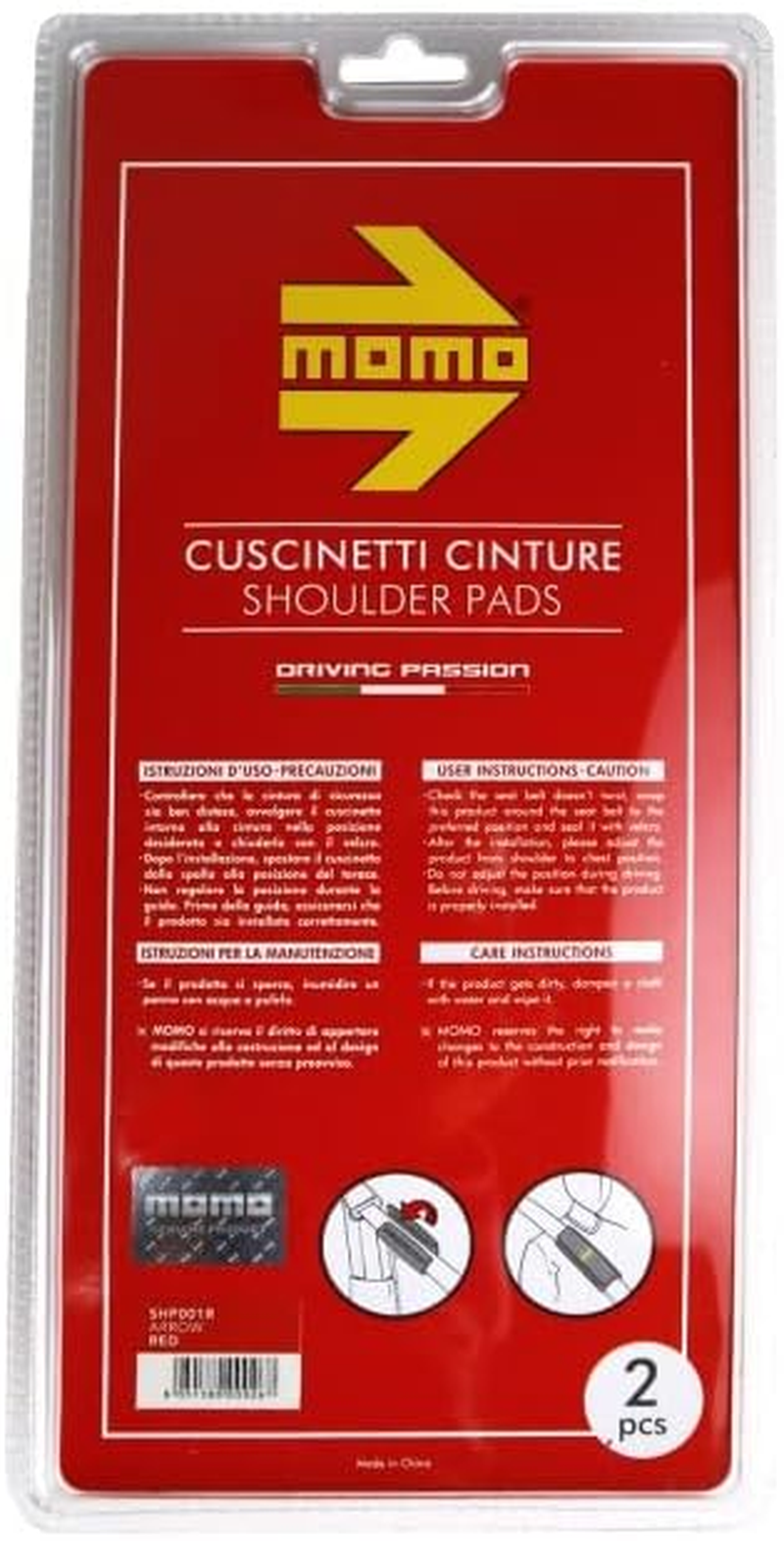 Momo Pads, Black - Red image number 2