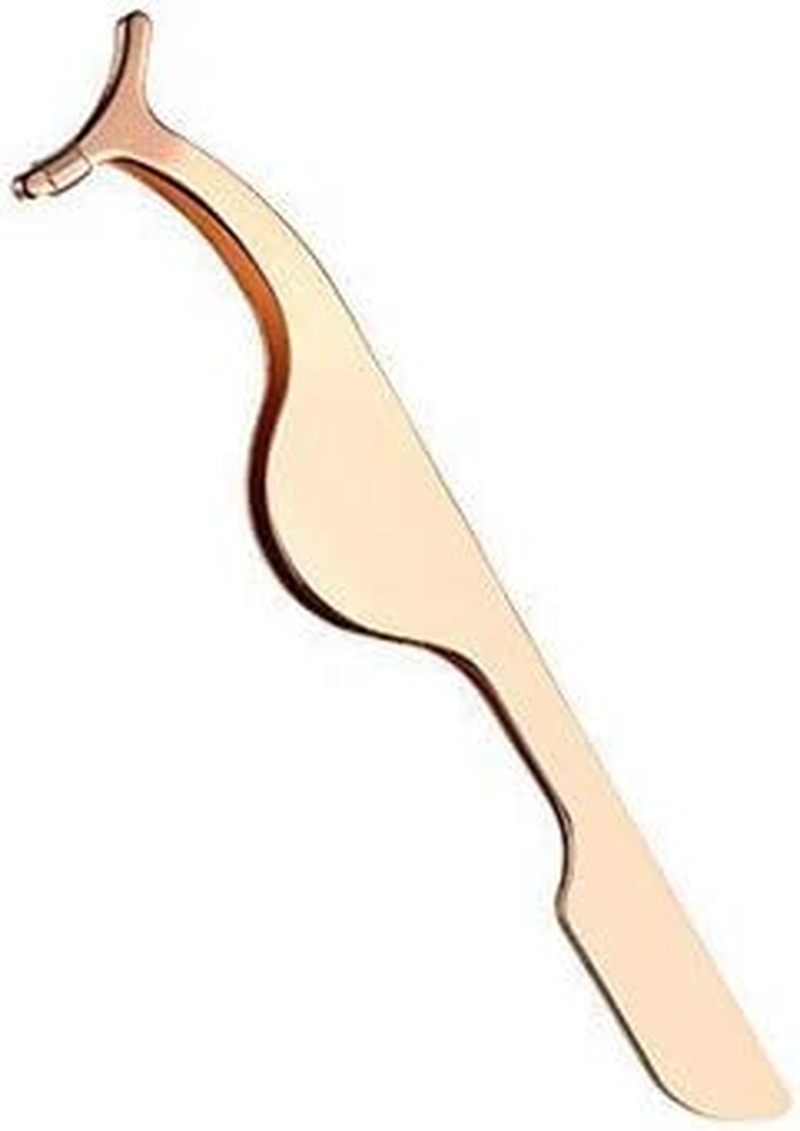 False Eyelashes Applicator Tool Eyelash Extension Tweezers Remover Clip Tweezers Nipper (Golden) image number 2