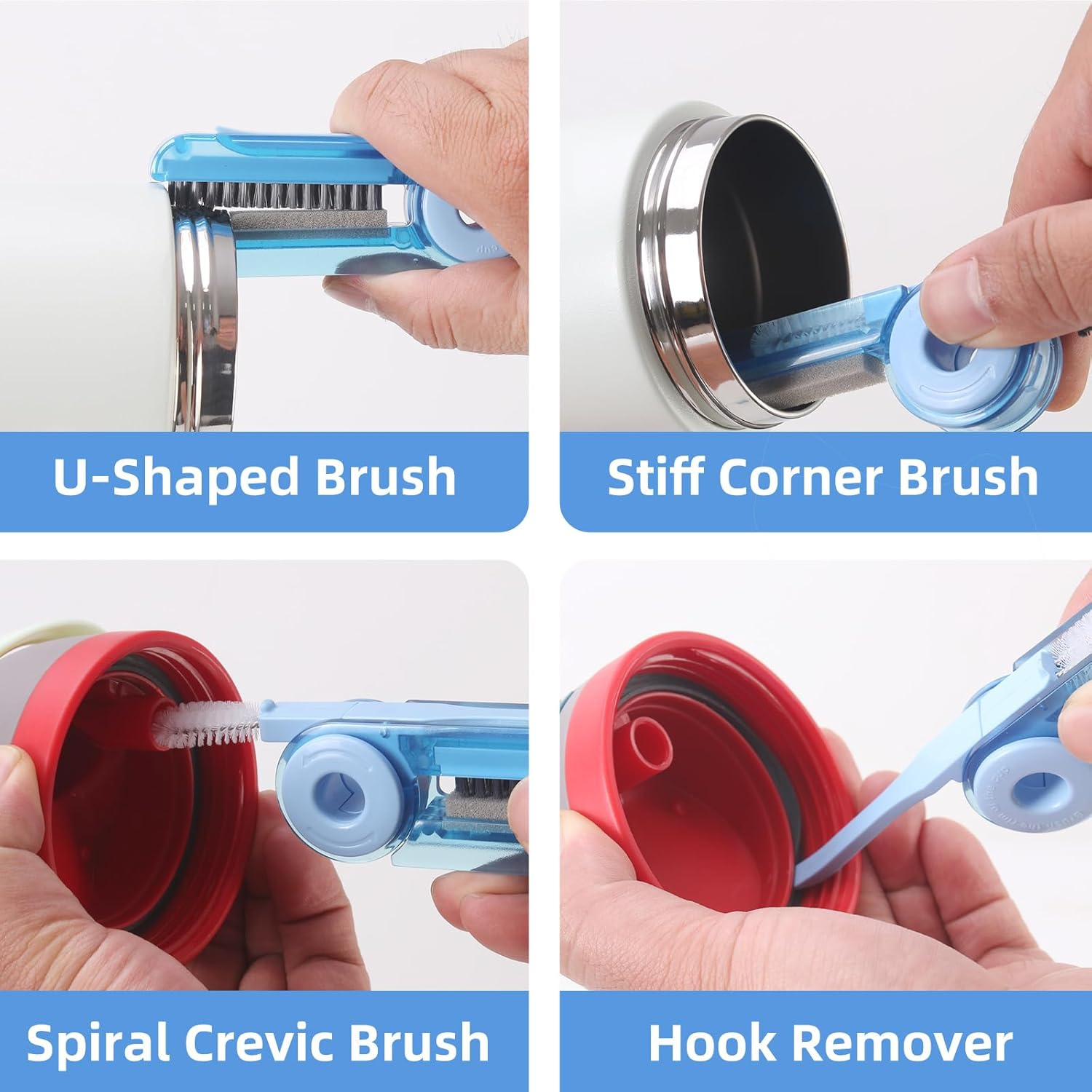 3 Pack Water Bottle Cleaner Kit for Owala 24Oz/32Oz/40Oz,Owala Brush and Straw Cleaner, Straw Cleaner Compatible with Owala Water Bottle, Owala Straw Cleaner Brush for Owala Water Bottle Straws image number 5