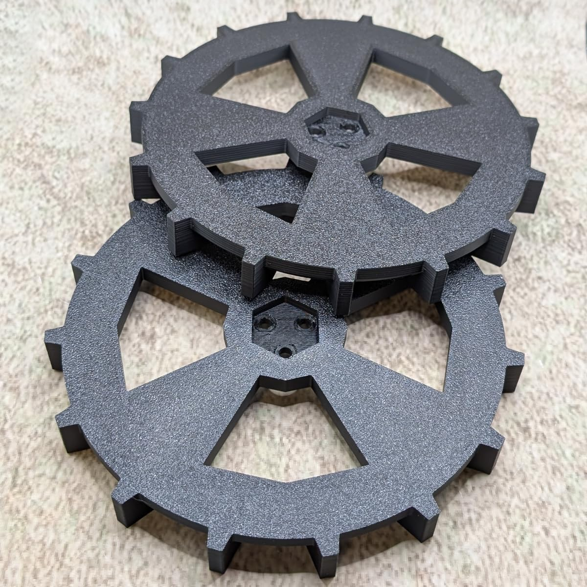 ULEIVA Replacement Drive Wheels Wheel Compatible with Husqvarna Automower 105 305 308 Robotic Lawnmower Spikes Off-Road Wheels Replacement Wheel Pack of 2 image number 3