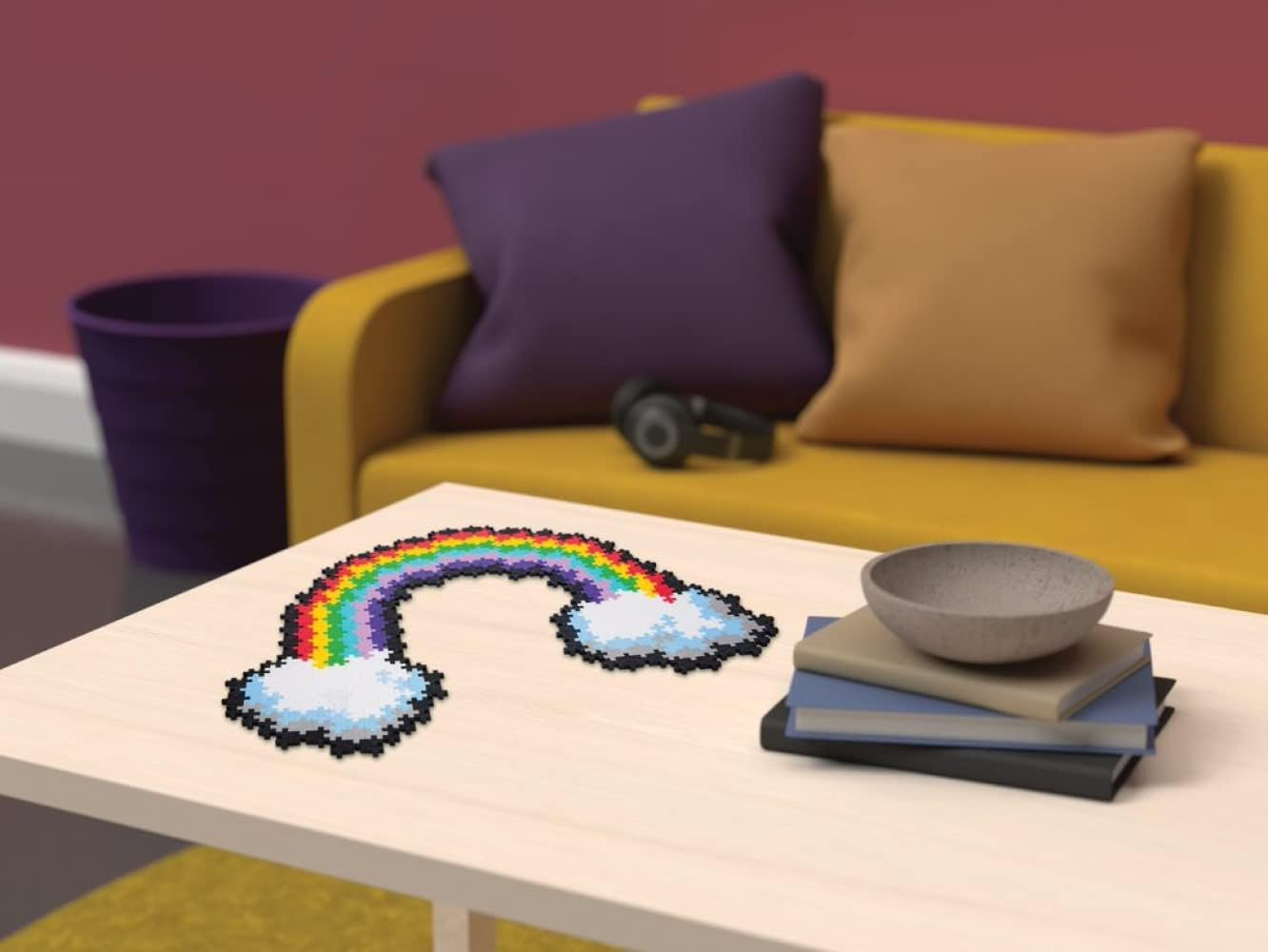 Plus-Plus Puzzle by Number Rainbow Building Block 500-Pieces Set image number 5