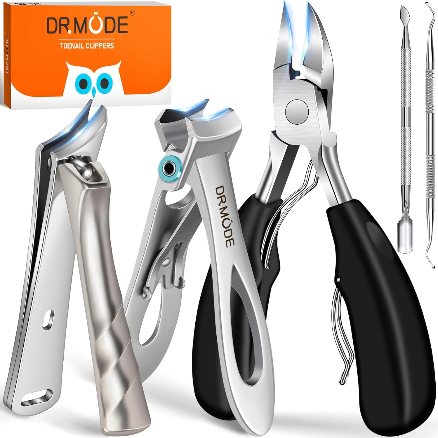 Toenail Clippers for Seniors Thick Toenails, Heavy Duty Large Toe Nail Clippers for Men Thick Nails with Wide Opening, Sharp Ingrown Toenail Clippers Nail Cutter Long Handle with Slanted Curved Blade image number 3