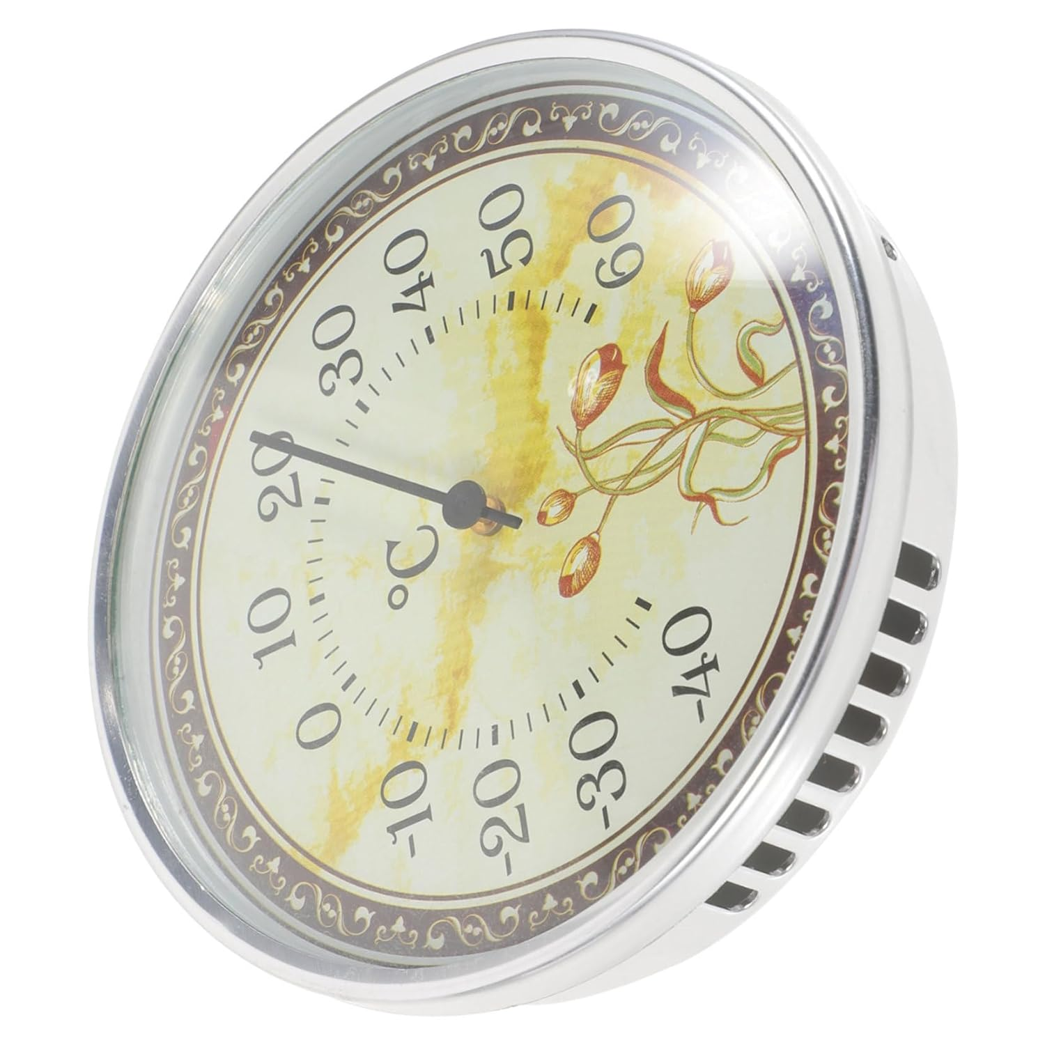 Abaodam High Precision Wall Mount Thermometer with Tulip Design for Home and Nursery Indoor Temperature Monitor for Greenhouse and Scale Multifunctional Celsius Gauge image number 6