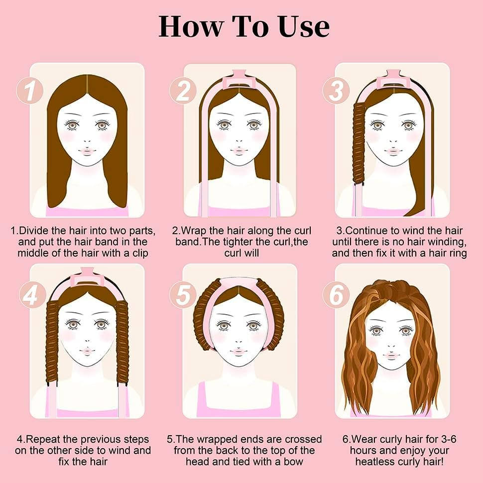 Heatless Curling Rod Headband, Upgraded 60" Extra Long Heatless Curls Headband Soft Hair Curlers to Sleep in Hair Rollers No Heat Curls (Green) image number 3