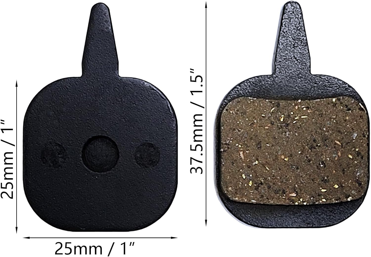 4 Pairs Bicycle Bike Disc Brake Pads Resin Semi-Metallic 4Mm Thickness Compatible with Tektro IO Mountain Bike Replacement Parts Set image number 2