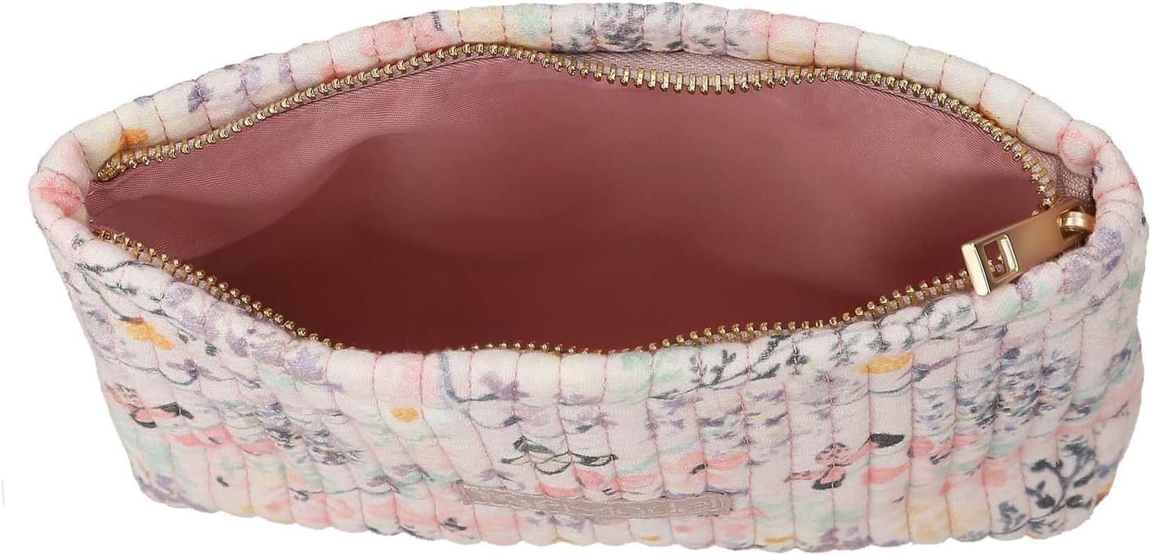 Depesche Topmodel Summer Feeling 13309 Cosmetic Bag in Pink with Flower Pattern and Butterflies, Pink