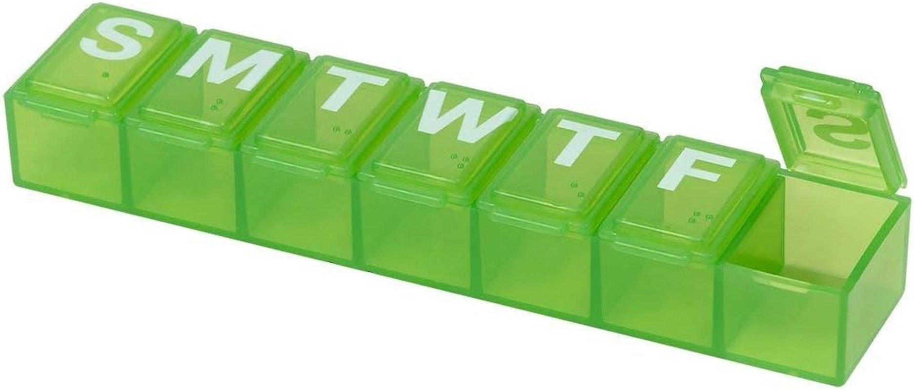 Ezy Dose Weekly (7-Day) Pill Planner and Vitamin Organizer (Small) | Great for Travel | Assorted Colors image number 2