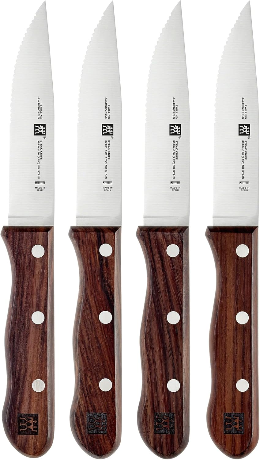 Zwilling J.A. Henckels 39113-000 ZWILLING Knives Steak Knife Set, Stainless-Steel