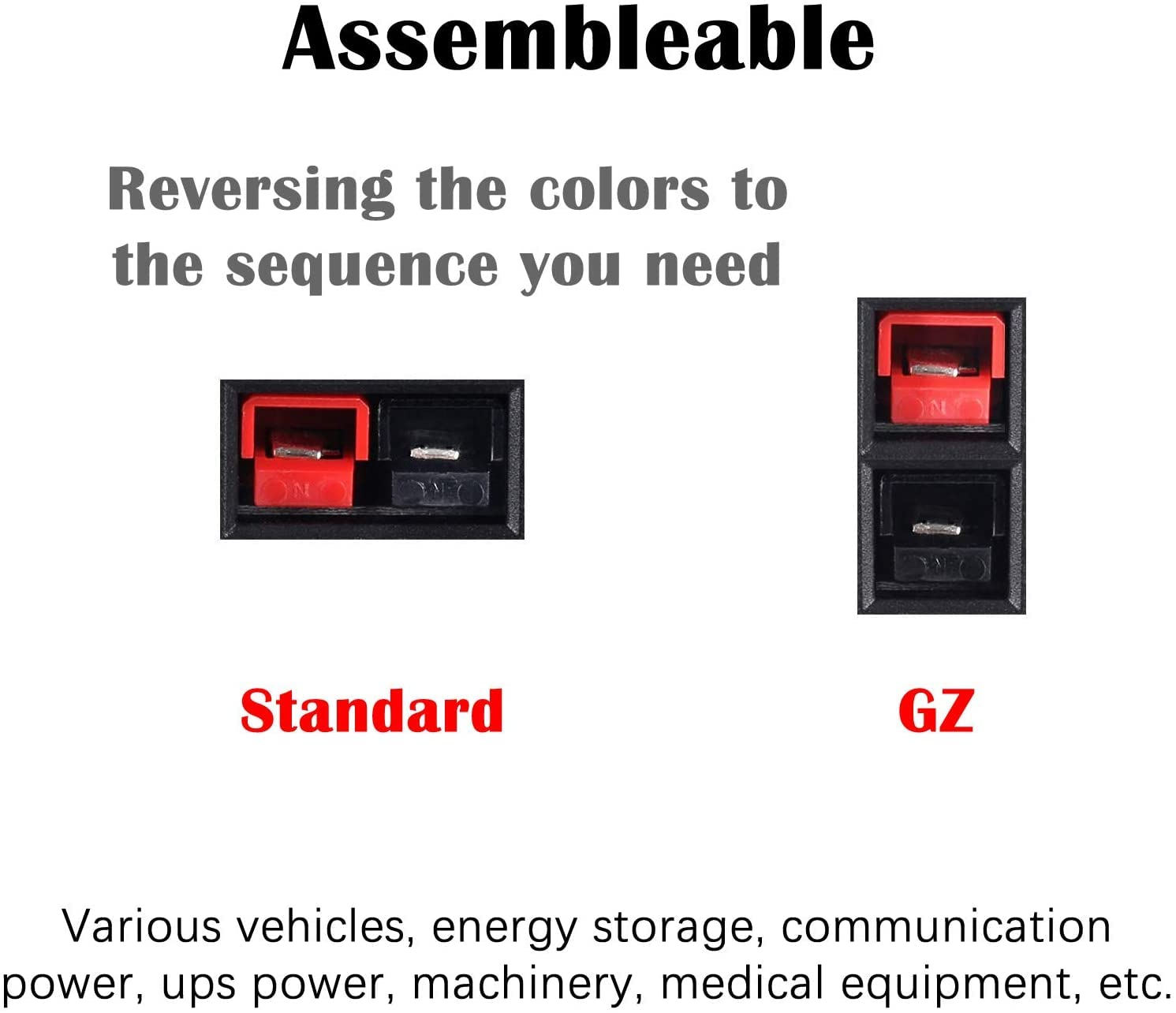 Halokny 14AWG DC 5.5Mm X 2.1Mm Power Plug Extension Cable Connector for Generator Backup Battery and Foldable Solar Panel, Compatible Anderson Powerpole Port - 60Cm/2Ft (5.5X2.1Mm Male) image number 5