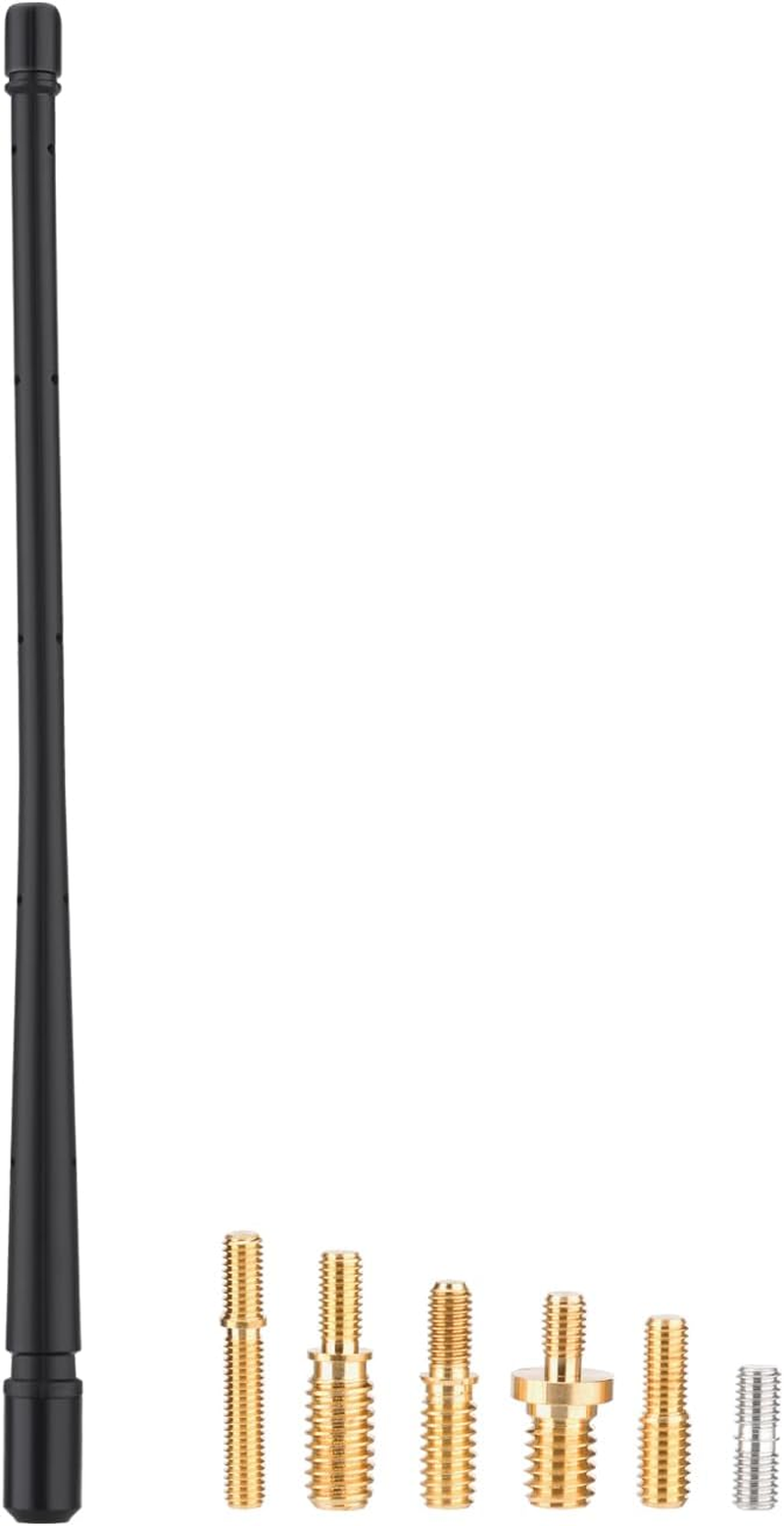 Bingfu Car Radio Antenna 33Cm Flexible Rubber Short Antenna Replacement with 6 Adapters, Enhanced DAB FM/AM Signal Reception for Vehicle SUV Car Audio HD Tuner Head Unit Media Receiver Player image number 3