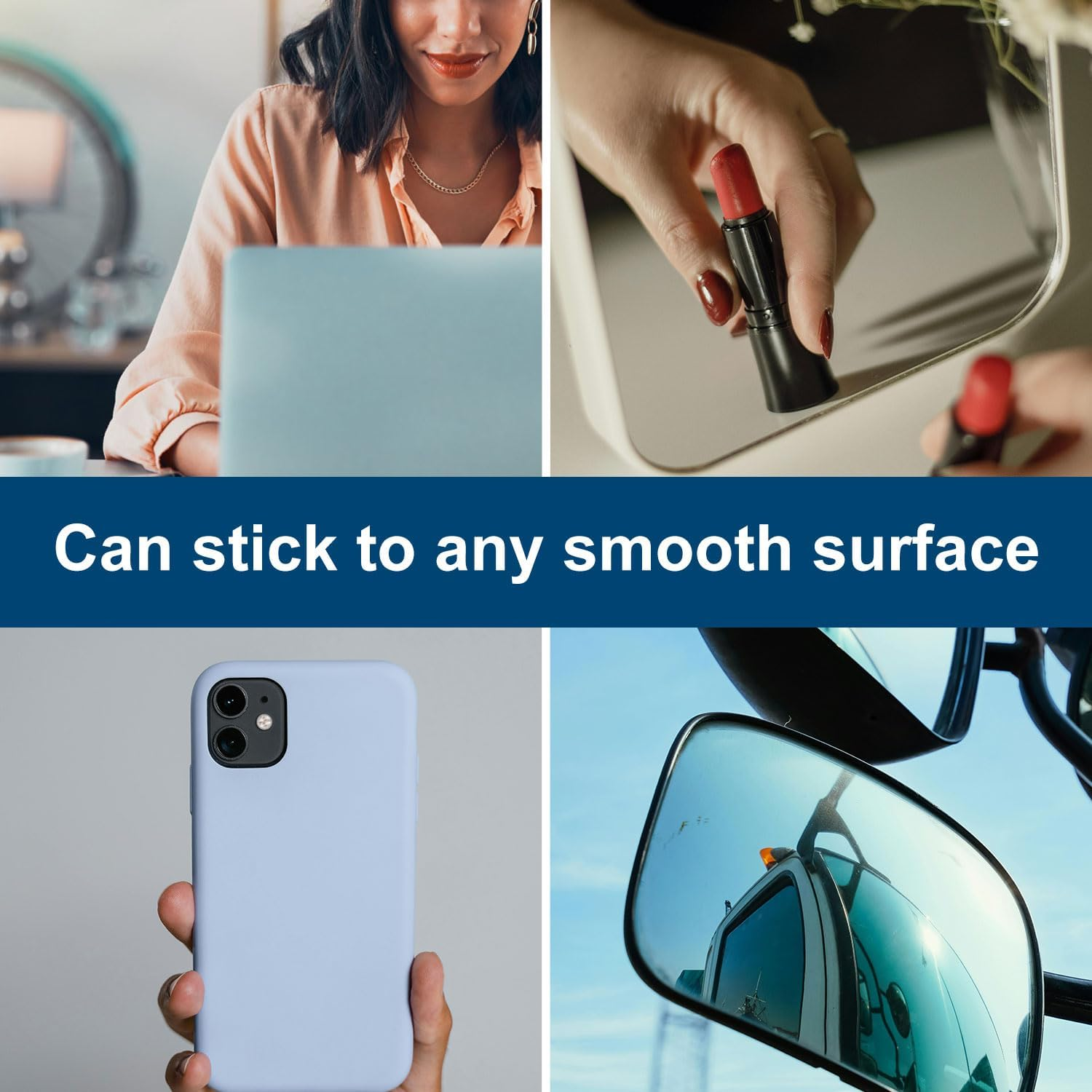 4Pcs Drive Safe I Love You Decal, Car Mirror Stickers Cute Rear View Mirror Sticker Affirmation Car Sticker for Windows Water Bottles Vanity Mirror Car Decoration Accessories (Black) image number 4