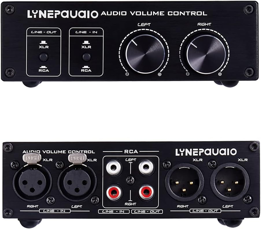 HIKOAN Passive Audio Volume Controller with Fully-Balanced & Single-Ended Mode XLR & RCA Interface for Home Stereo System Pre-Amplifier Speaker image number 4