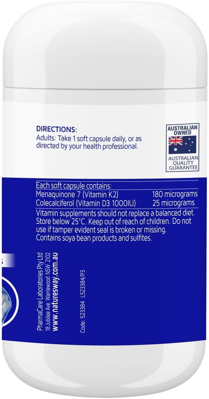Nature'S Way Vitamin K2 + D3 30 Capsules image number 1