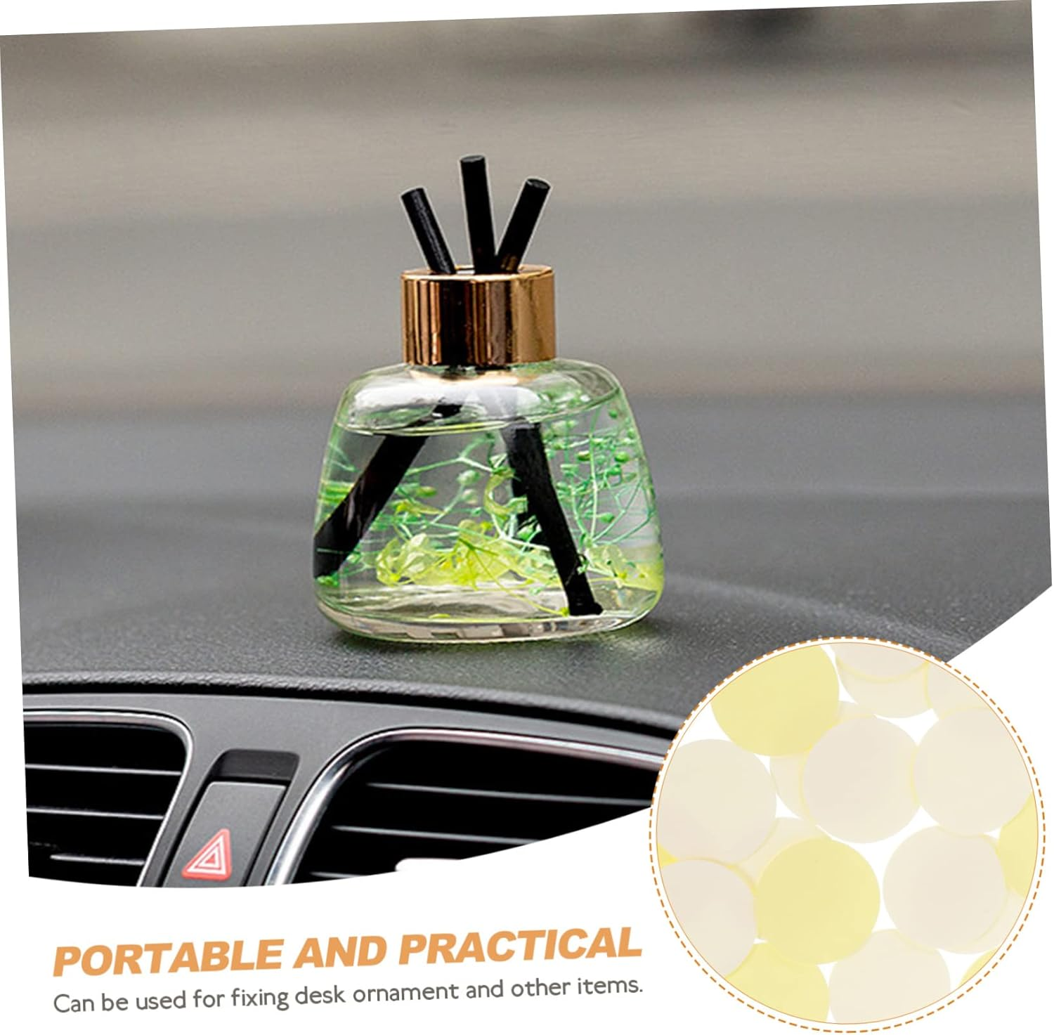 Hohopeti 24Pcs Double Sided round Pads Adhesive Mounting Stickers for Home Car Use and Easy to Use Double Sided Tape for Fixing Ornaments and Accessories image number 2