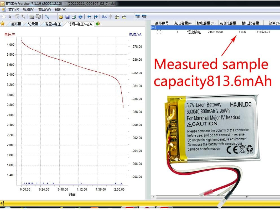 DC 3.7V 800Mah 603040 Rechargeable Lithium-Ion Battery for Marshall MID Major II Major III Major IV Bluetooth Headphones VDL603040 SR603040DIY 3.7-5V Electronic Products Battery Replacement image number 5