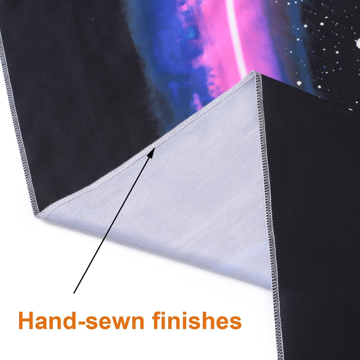 Manicer Blacklight Skull Tapestry, the Kissing Lovers Tapestry UV Reactive Trippy Neon Tapestries Glow in the Dark Party Backdrop, Skeleton Wall Art for Bedroom Living Room &ndash; 51.2&rdquo; X 59.1&rdquo; image number 3