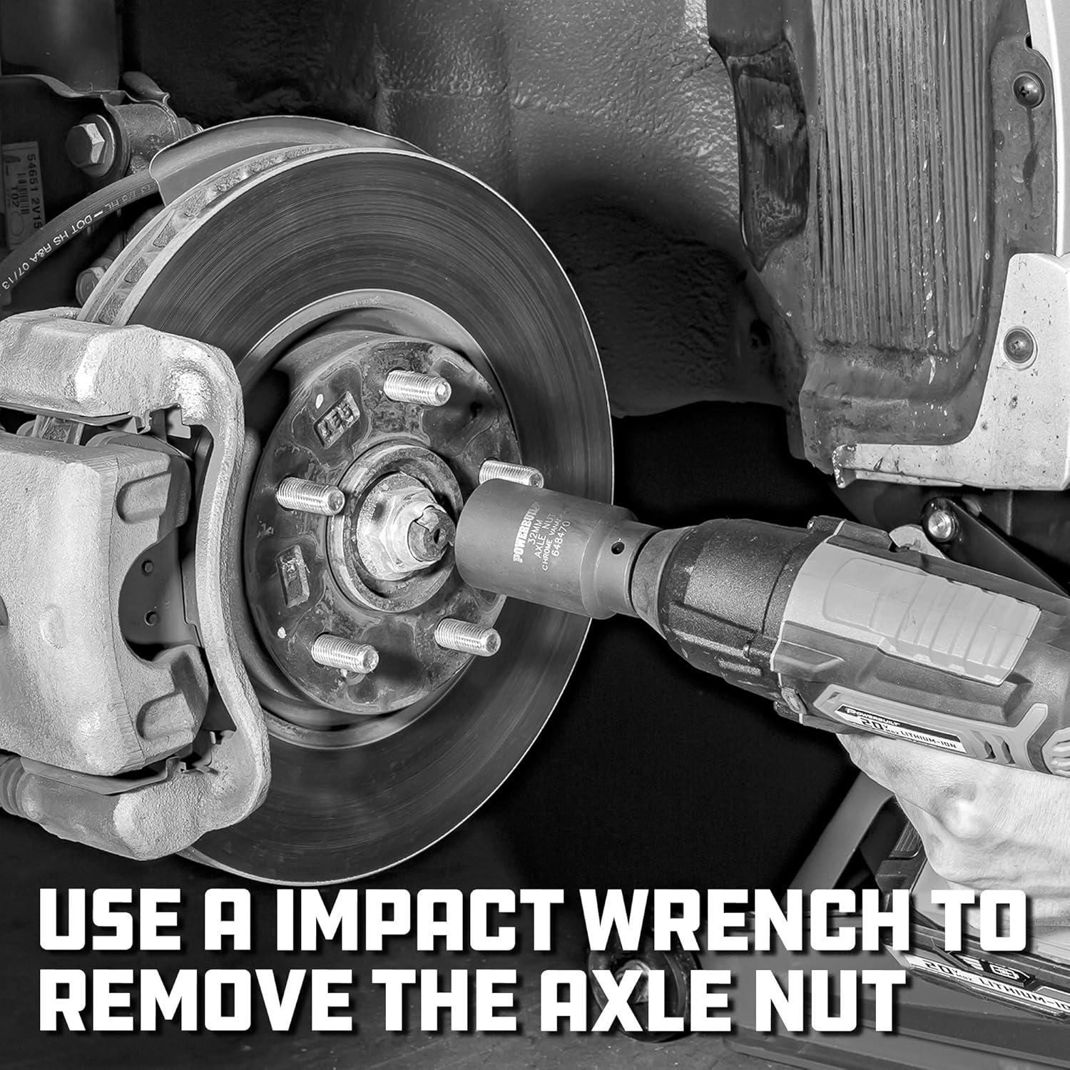 Powerbuilt 648635 Kit 10 Axle Nut Socket Tool Set image number 4