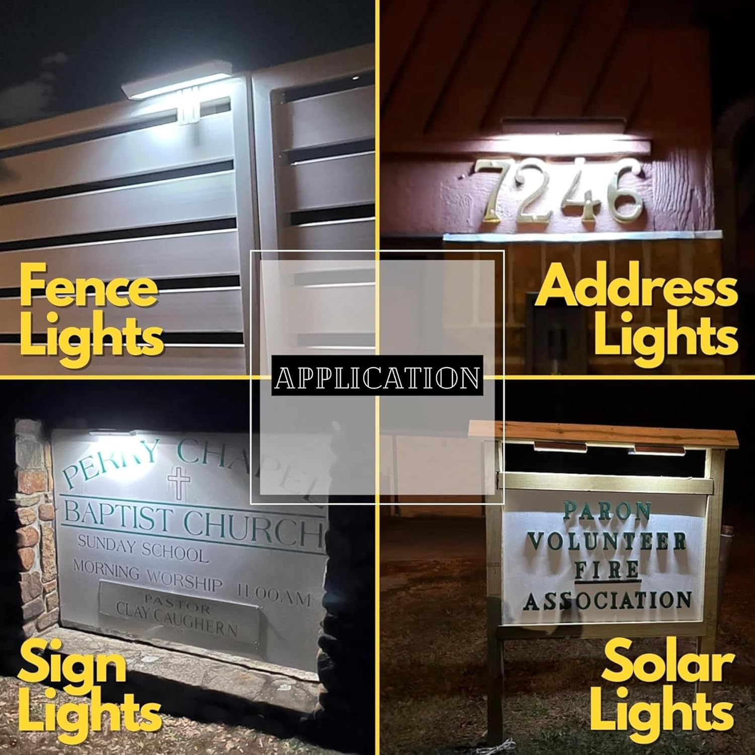 BRIGHTICONIC Solar Sign Lights Outdoors Wireless Real Estate Agent Sign Post Board Lighting Solar LED Signboard Lights Gifts for Real Estate Agents for Lease Coming Soon 2 PACK BLACK - Black - Cw image number 5