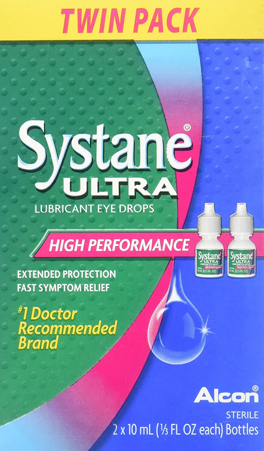 Systane Ultra Lubricant Eye Drops 10 Ml (Pack of 2)