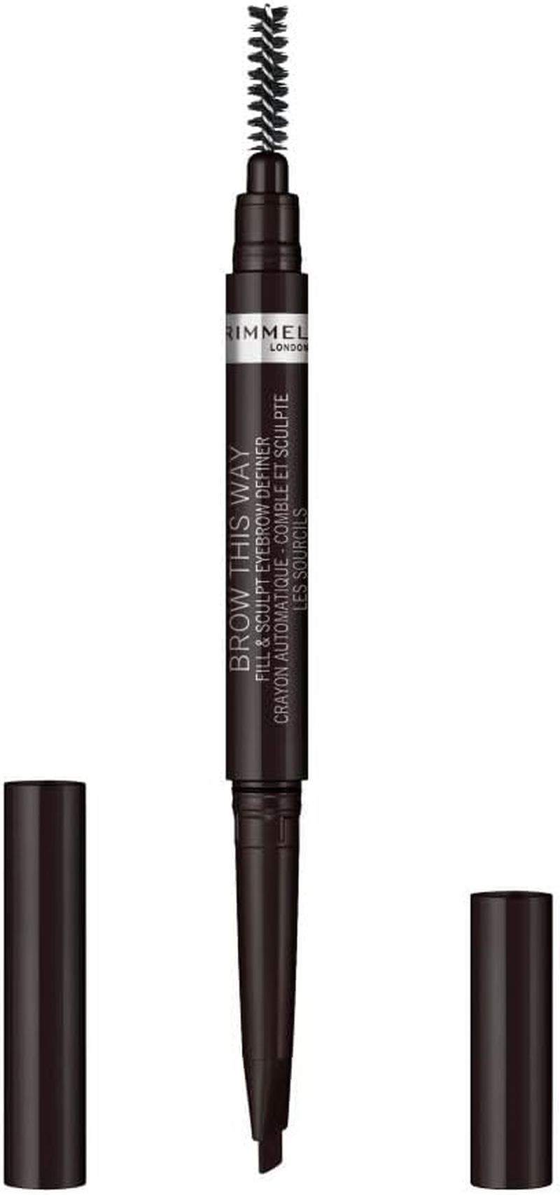 Rimmel Brow This Way Fill & Sculpt Eyebrow Definer, 004 Soft Black image number 2