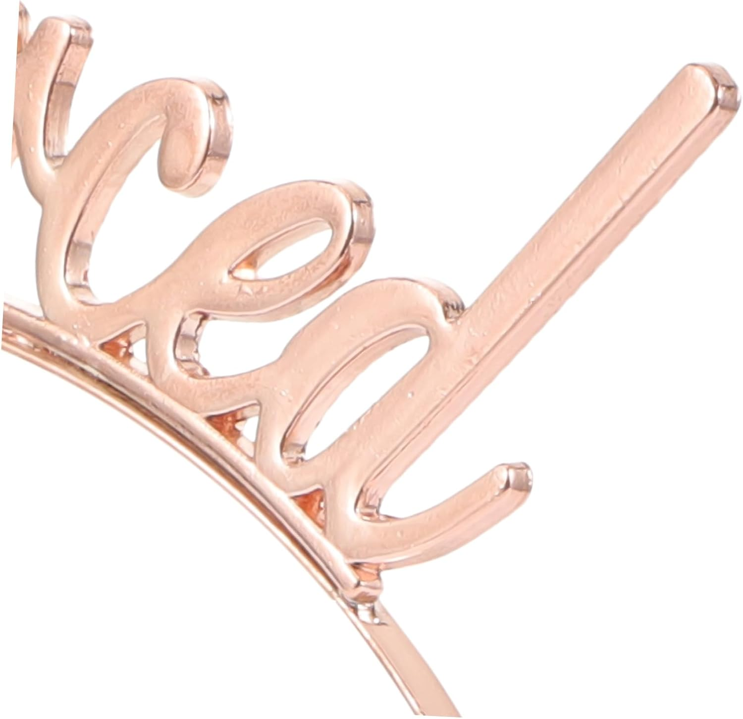 VICASKY 2 Pieces Divorced Headband Made of Gold Rose Gold Elastic Hair Pins for Divorce Parties, Fashionable Hair Accessories for Parties and Special Occasions